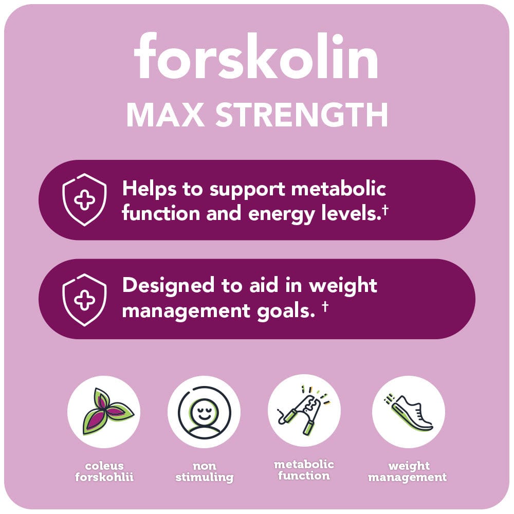 Forskolin Max Strength - Natural Weight Management Supplement for Metabolism & Appetite Support - DestGlow