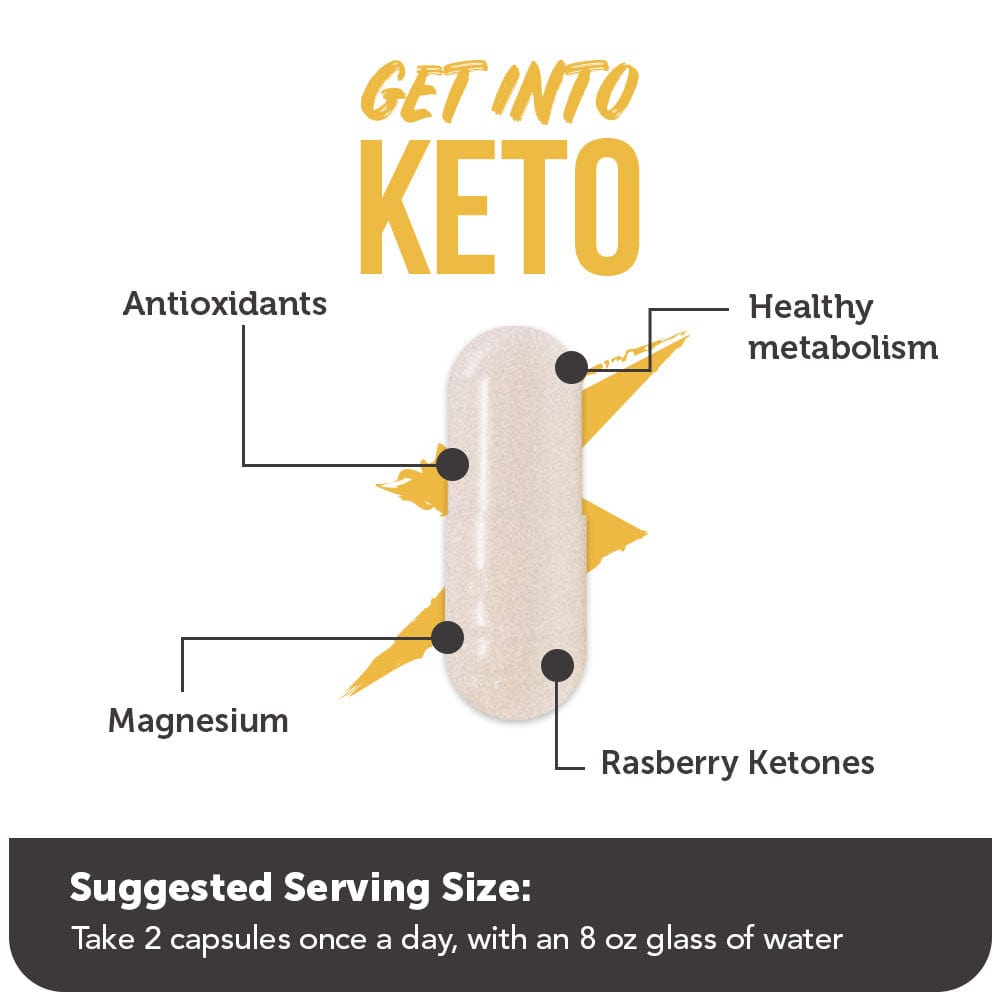 Get Into Keto - Exogenous Ketones Supplement for Fast Ketosis & Energy Boost - DestGlow