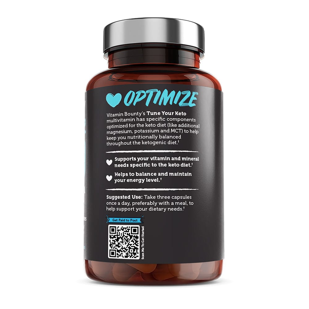 Tune Your Keto Multivitamin - Complete Keto Diet Supplement with Magnesium, Potassium & MCT - DestGlow