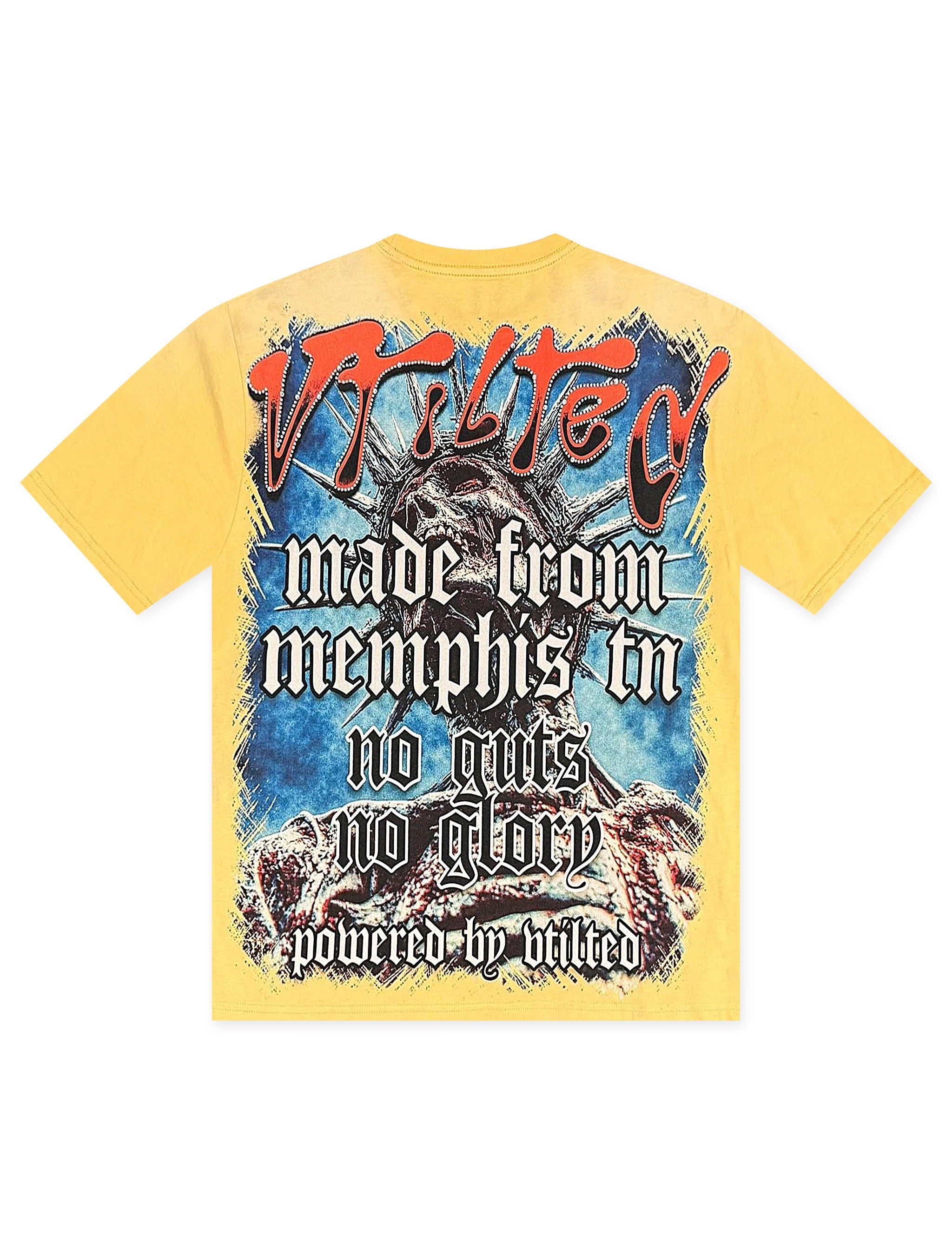 Vtilted Glory Tee - Mustard by Denim Exchange
