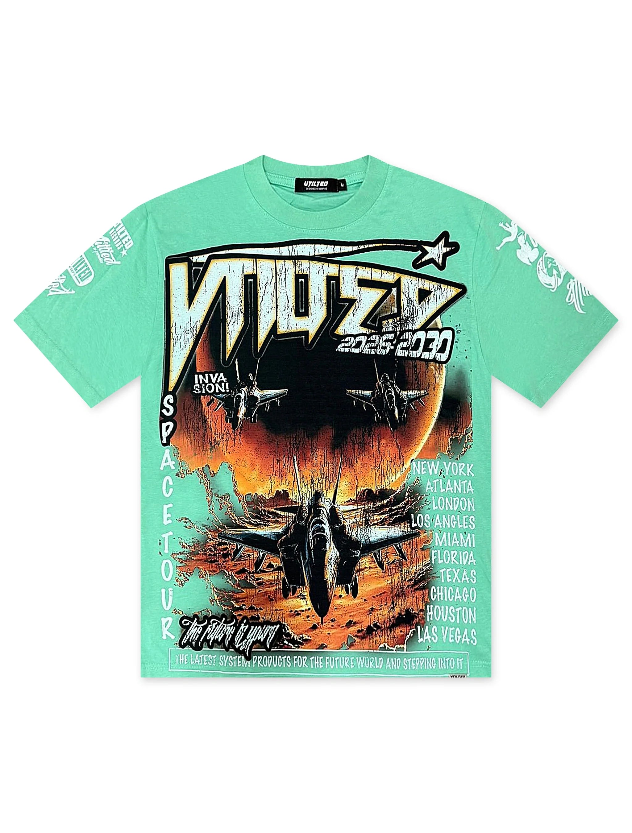 Vtilted Skyline Tee - Chalky Mint by Denim Exchange