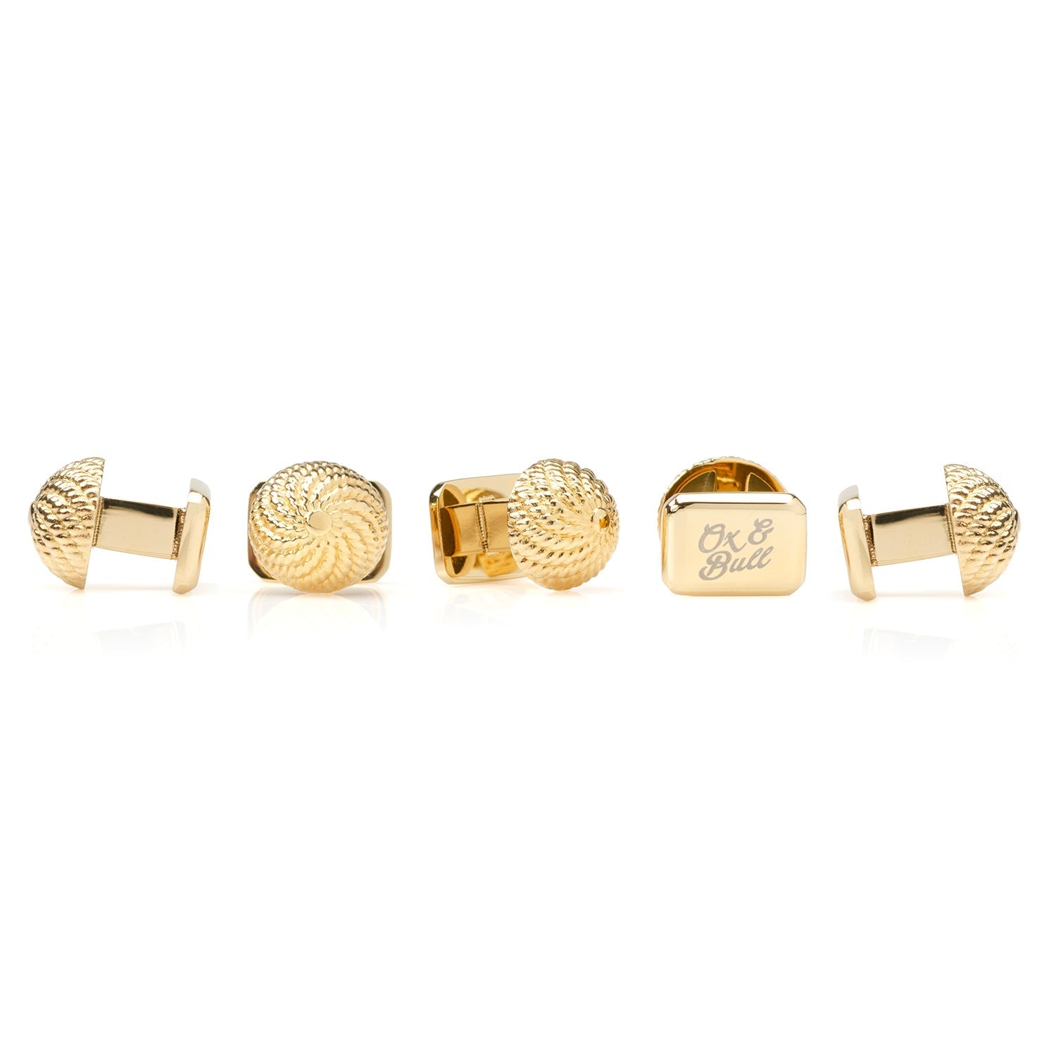 VDP 3D Colony Gold Stainless Studs