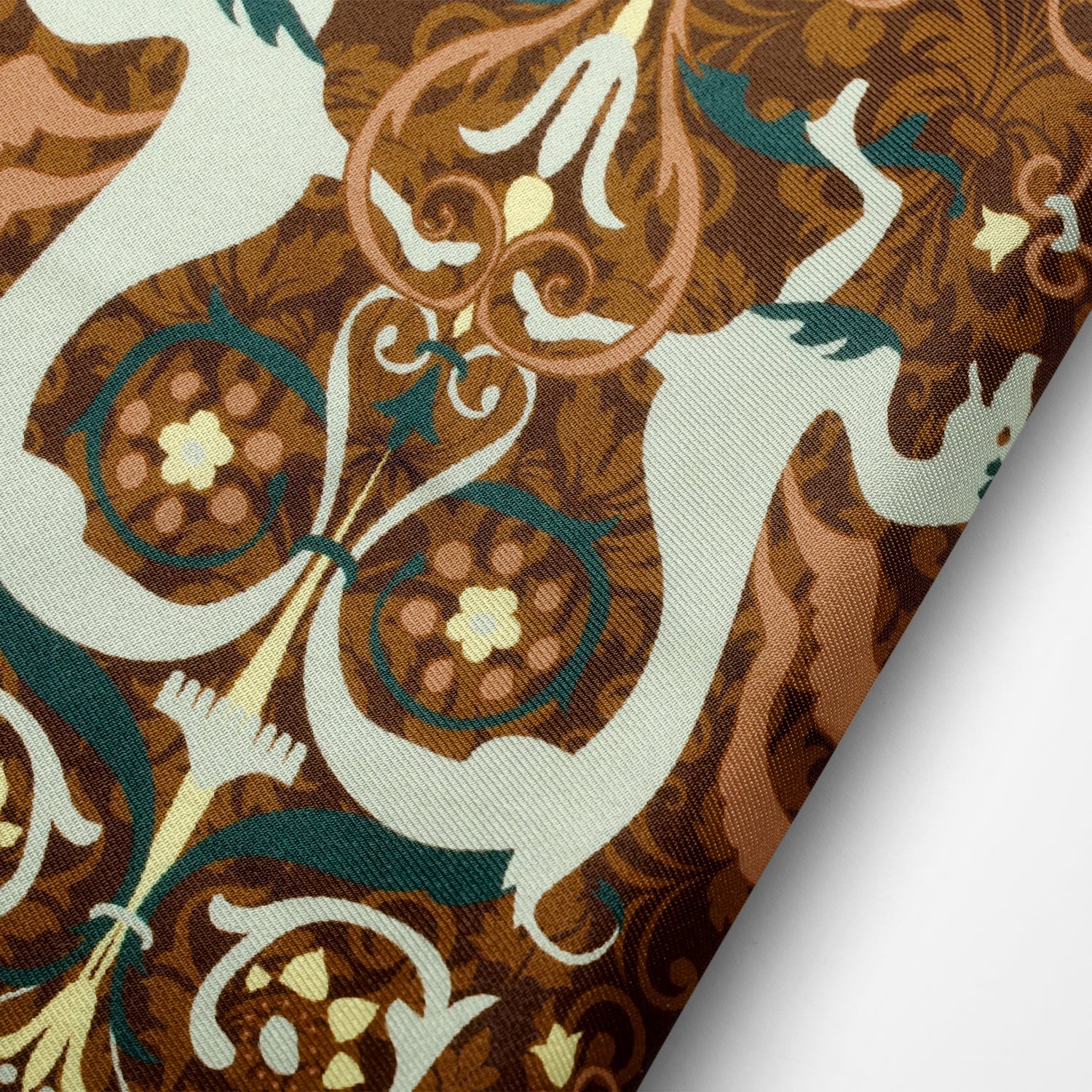 VDP Biltmore Renaissance Revival Brown Pocket Square by Cufflinks.com