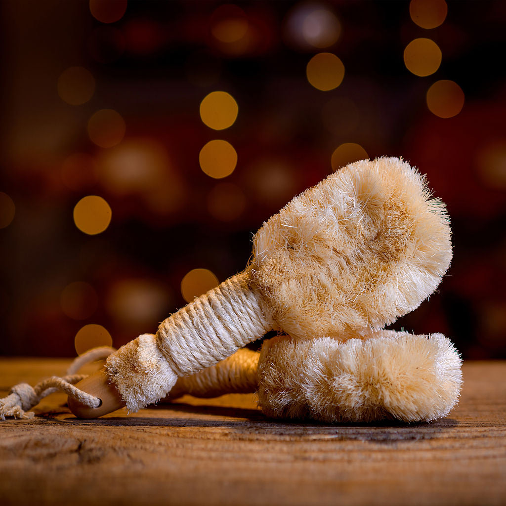 Natural Body Sisal Brush for Dry Brushing | Medium to Firm by MION Artisan Soap Co.