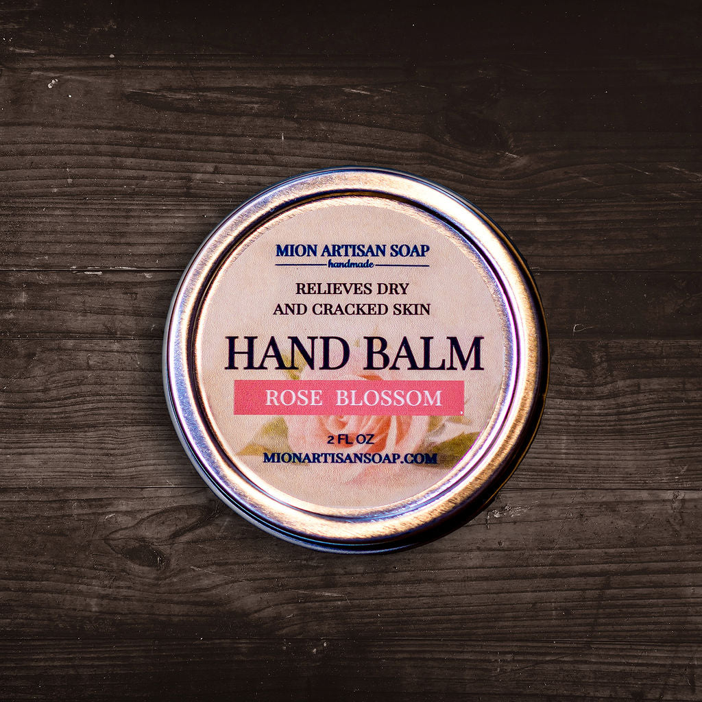 Hand Balm - Rose Blossom | Not Greasy, Antibacterial, Moisture-Locking by MION Artisan Soap Co.