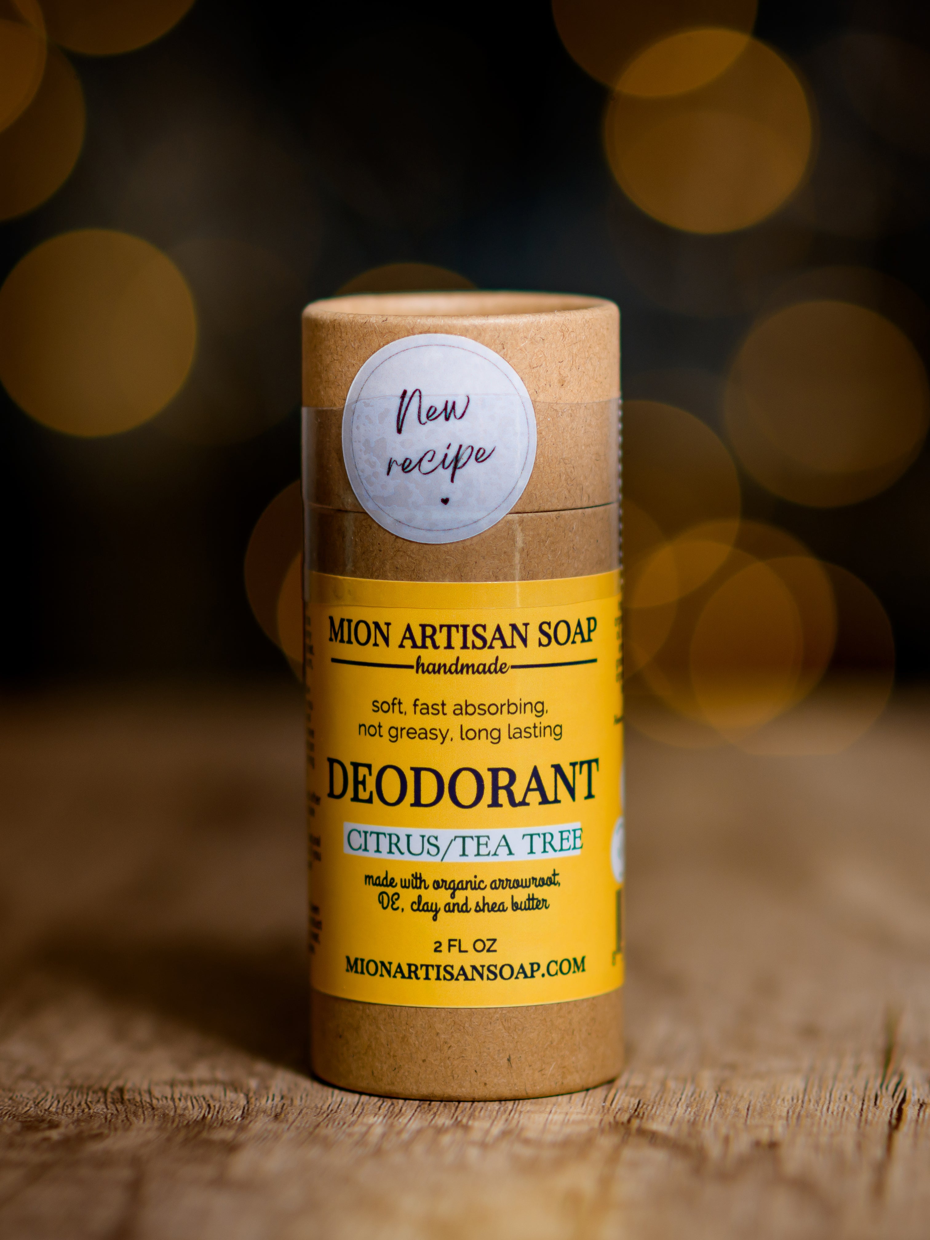 Citrus and Tea Tree Deodorant | Aluminum Free, Baking Soda Free by MION Artisan Soap Co.