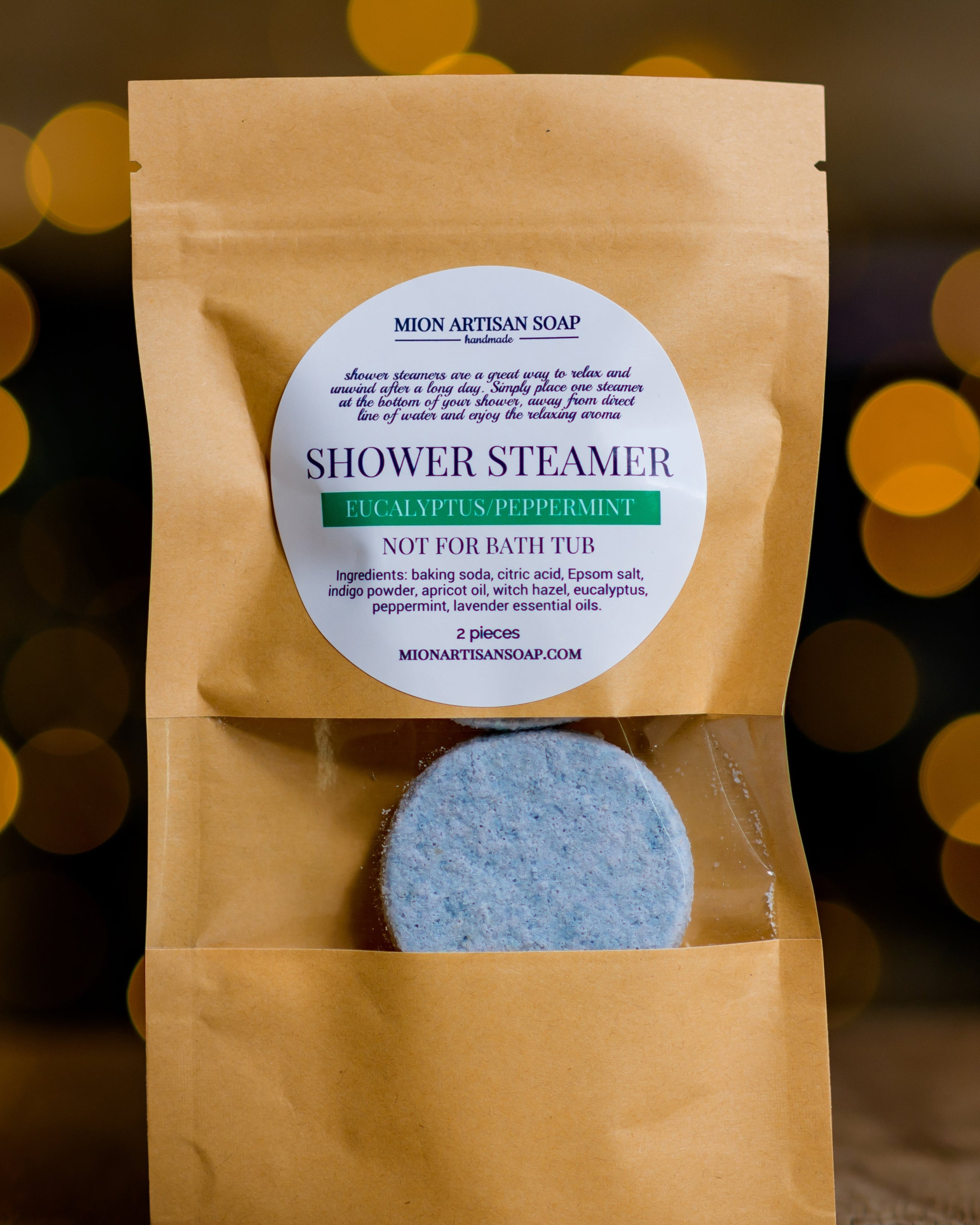 Shower Steamer - Eucalyptus & Peppermint by MION Artisan Soap Co.