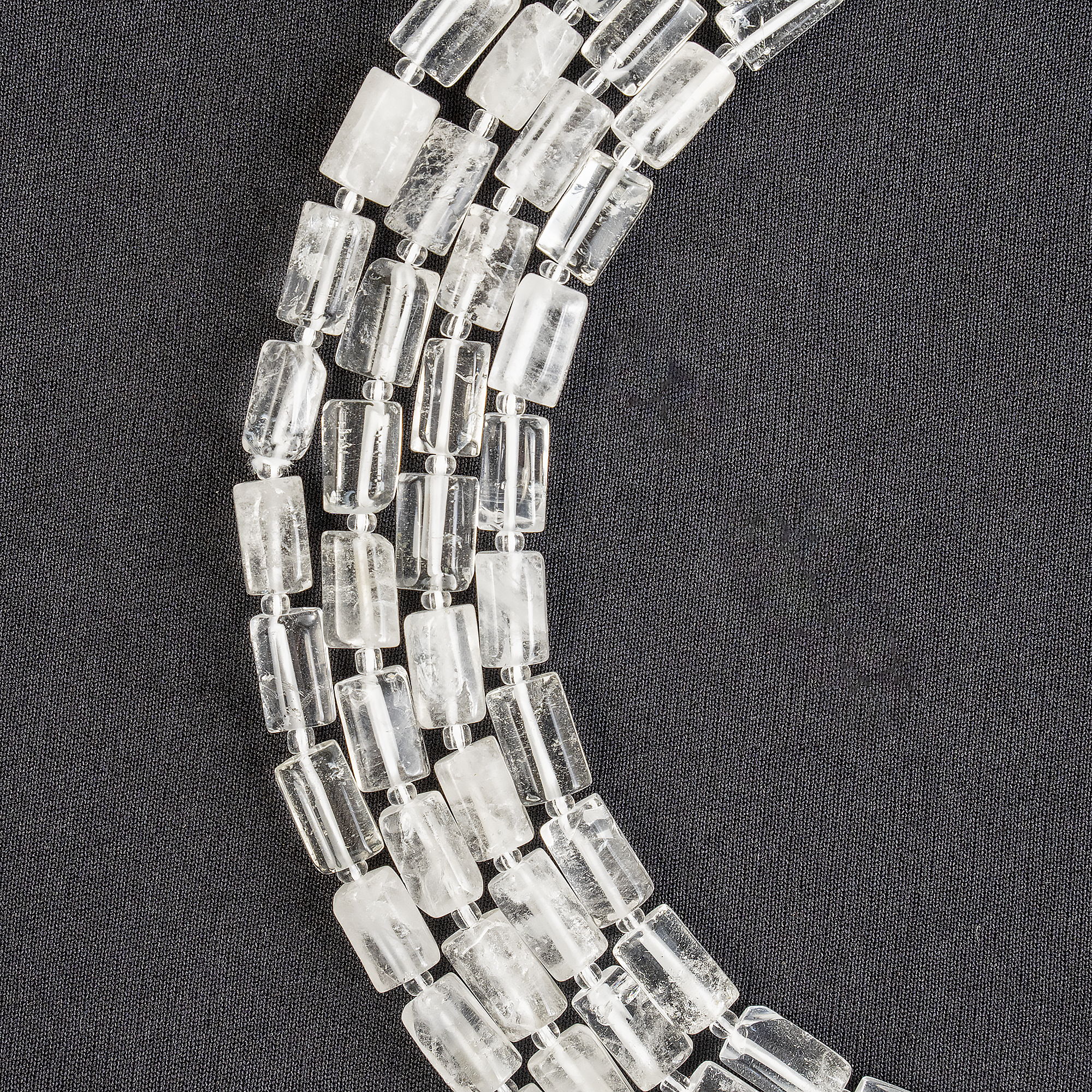 Clear Quartz Gemstone Pipe Bead, Crystal Healing Tube Beads. DestGlow