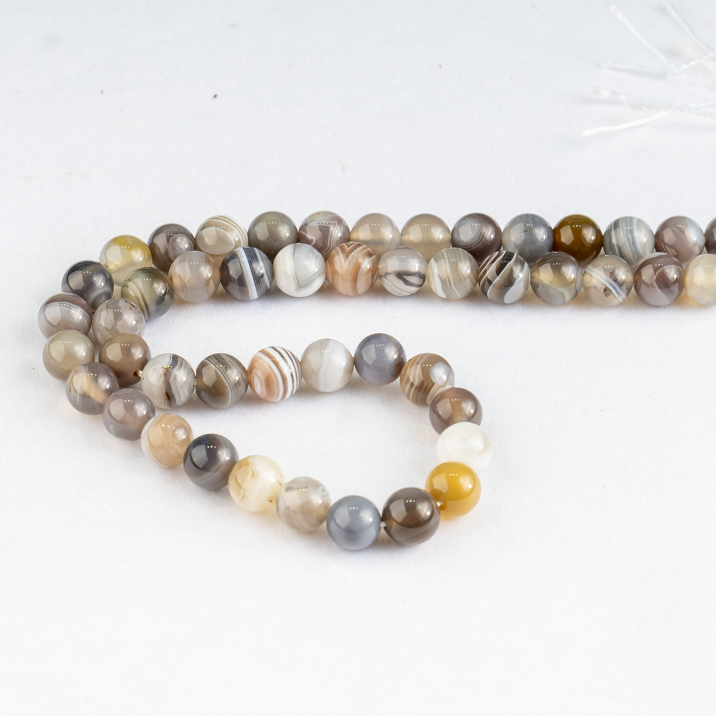 Botswana Agate Beads, Natural Round Crystal Beads 6mm to 10mm DestGlow