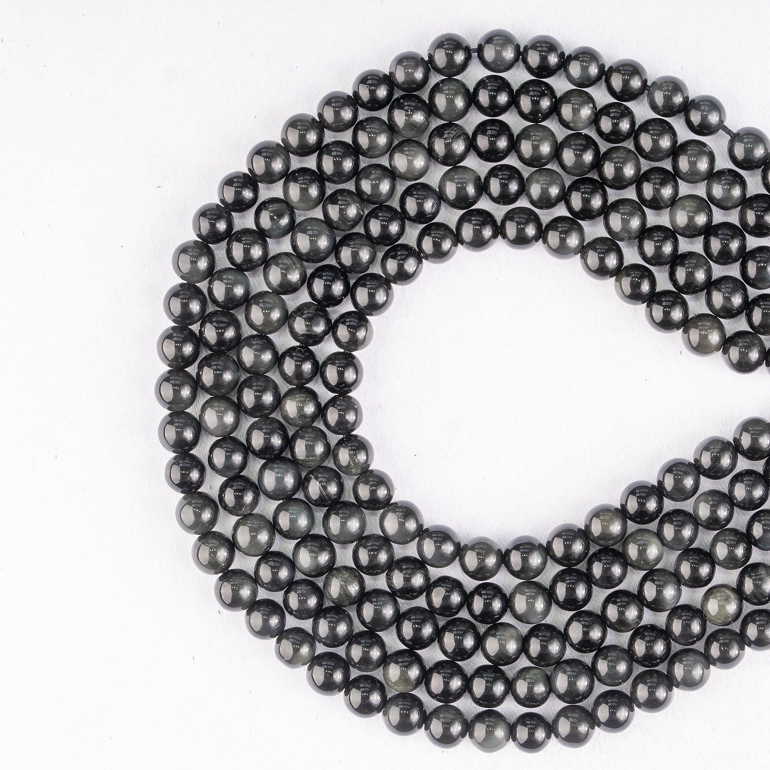 Black Obsidian Beads, Natural Round Crystal Beads 4mm to 14mm DestGlow