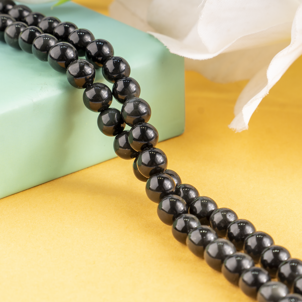 Black Obsidian Beads, Natural Round Crystal Beads 4mm to 14mm DestGlow