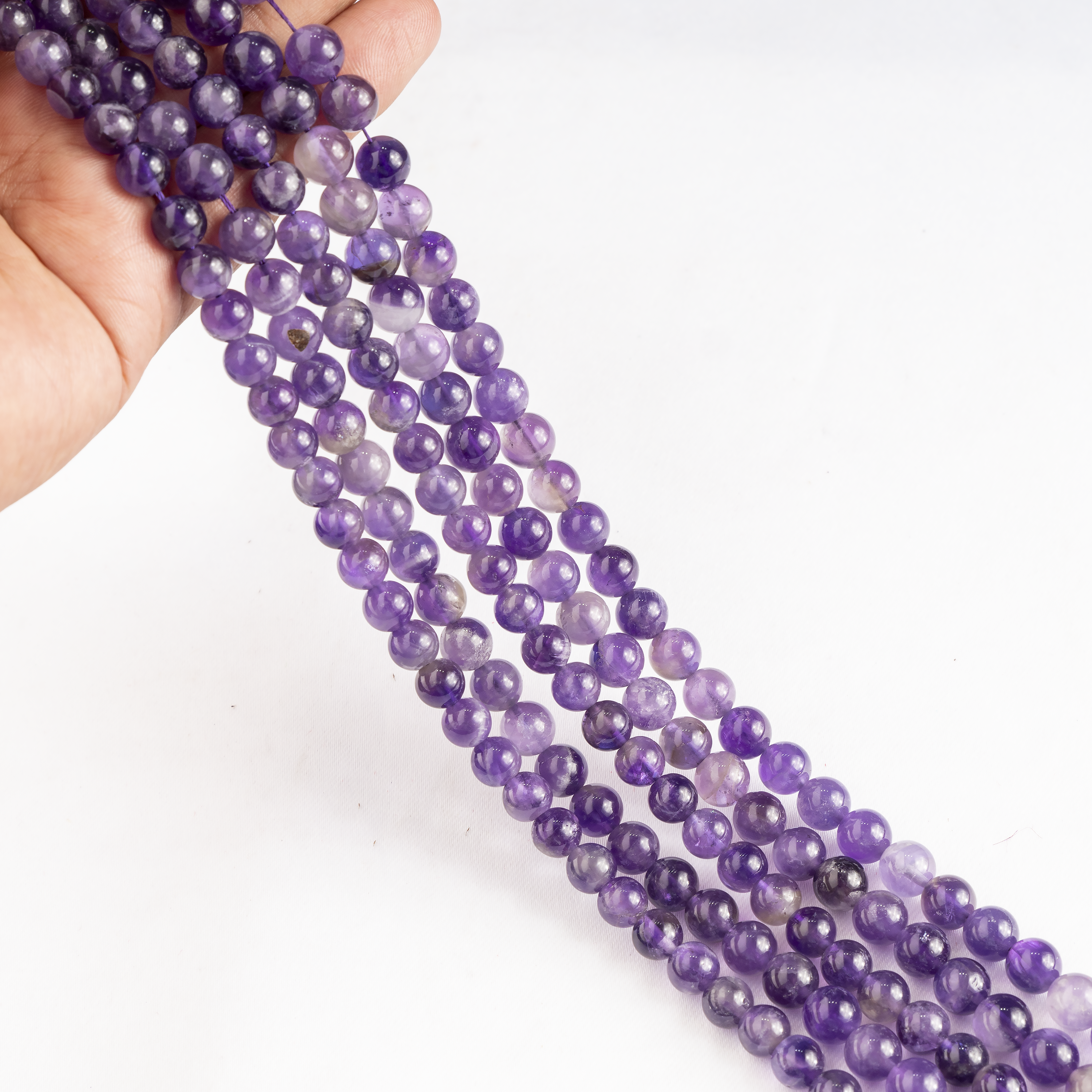 Amethyst Beads, Natural Round Crystal Beads 4mm to 14mm DestGlow