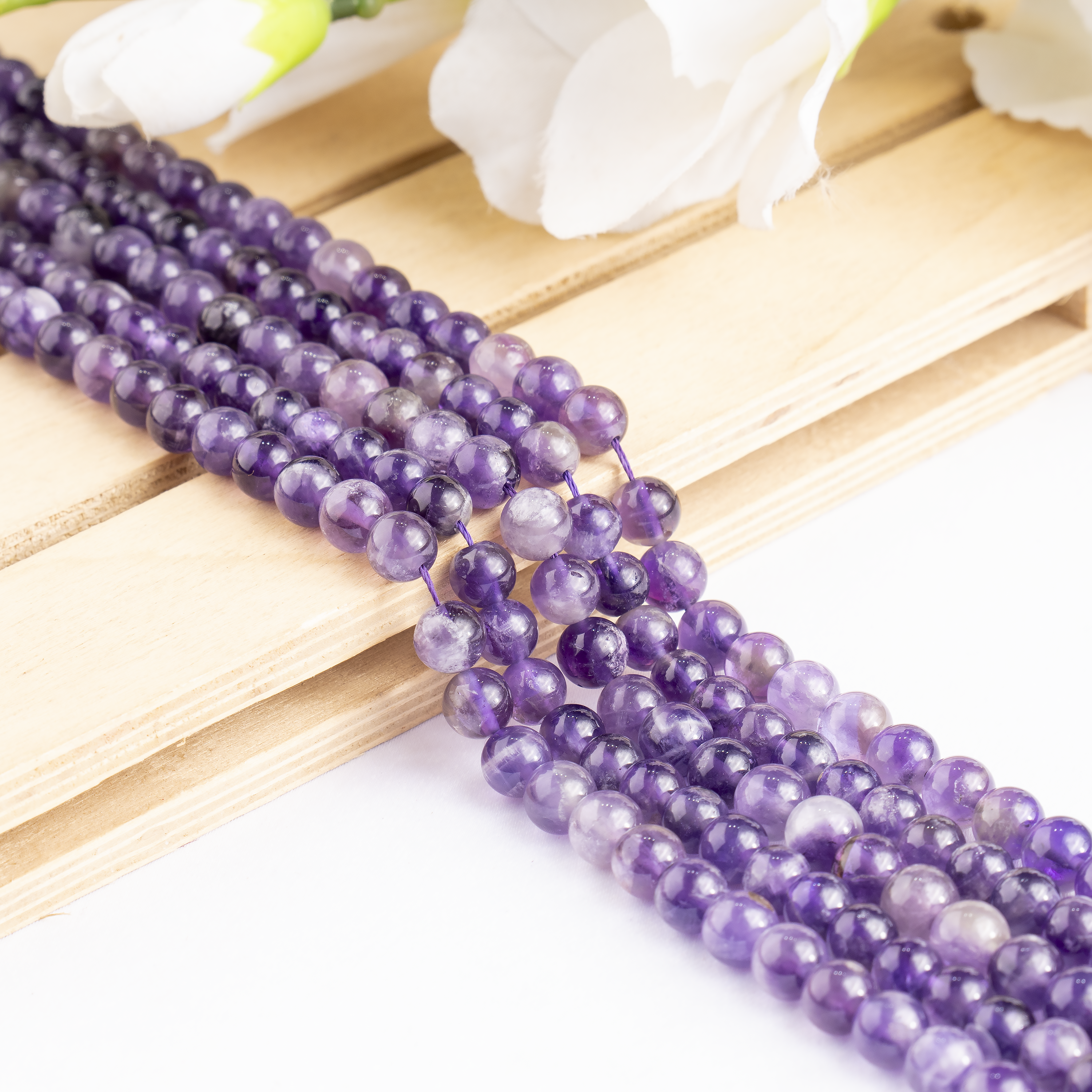 Amethyst Beads, Natural Round Crystal Beads 4mm to 14mm DestGlow