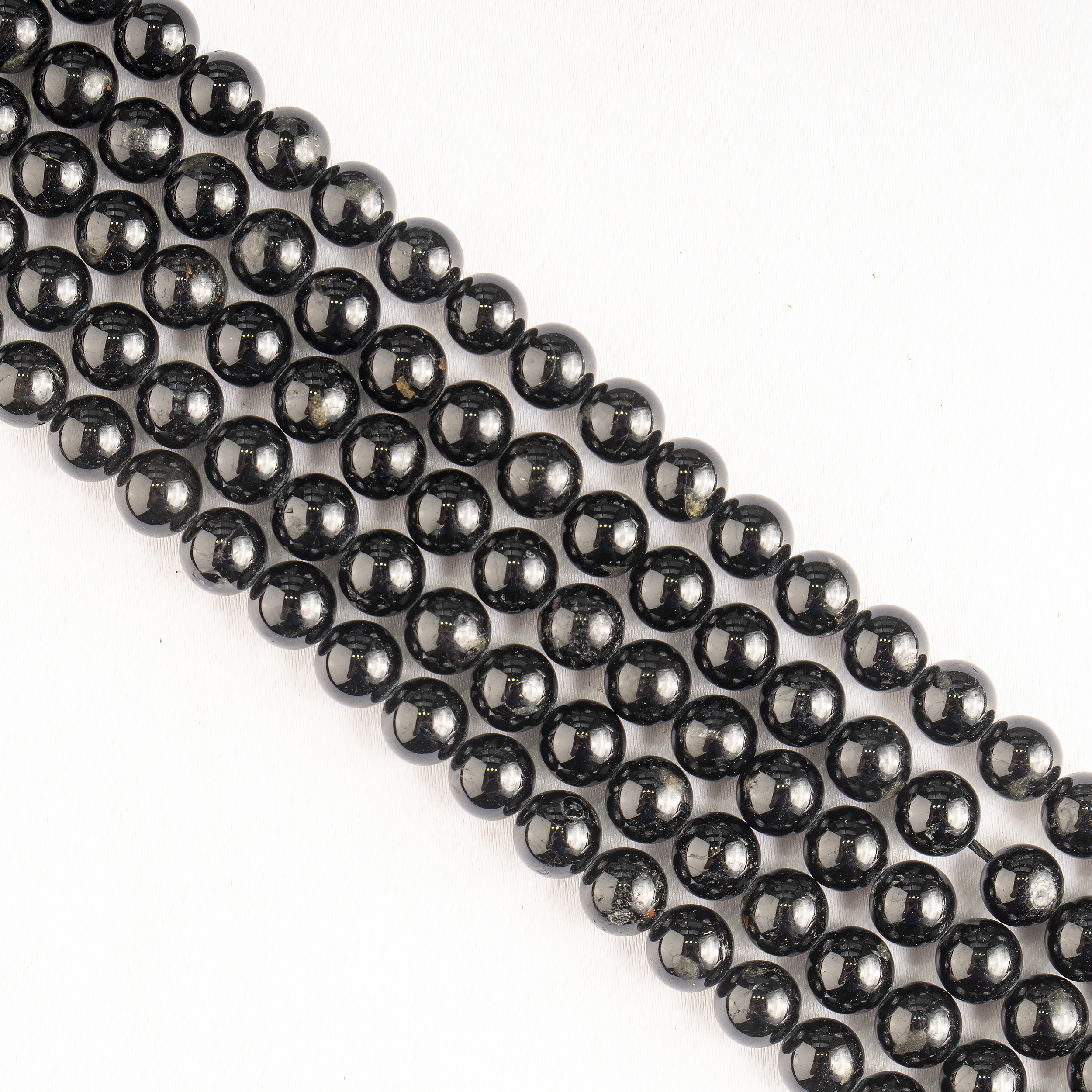 Black Tourmaline Beads, Natural Round Crystal Beads 4mm to 12mm DestGlow