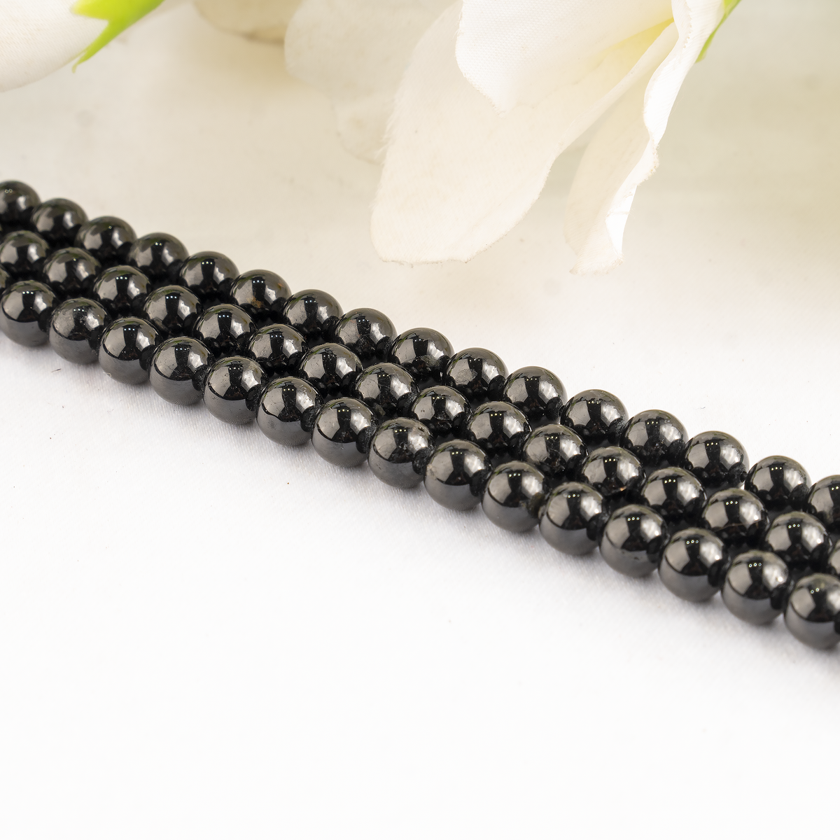 Black Tourmaline Beads, Natural Round Crystal Beads 4mm to 12mm DestGlow