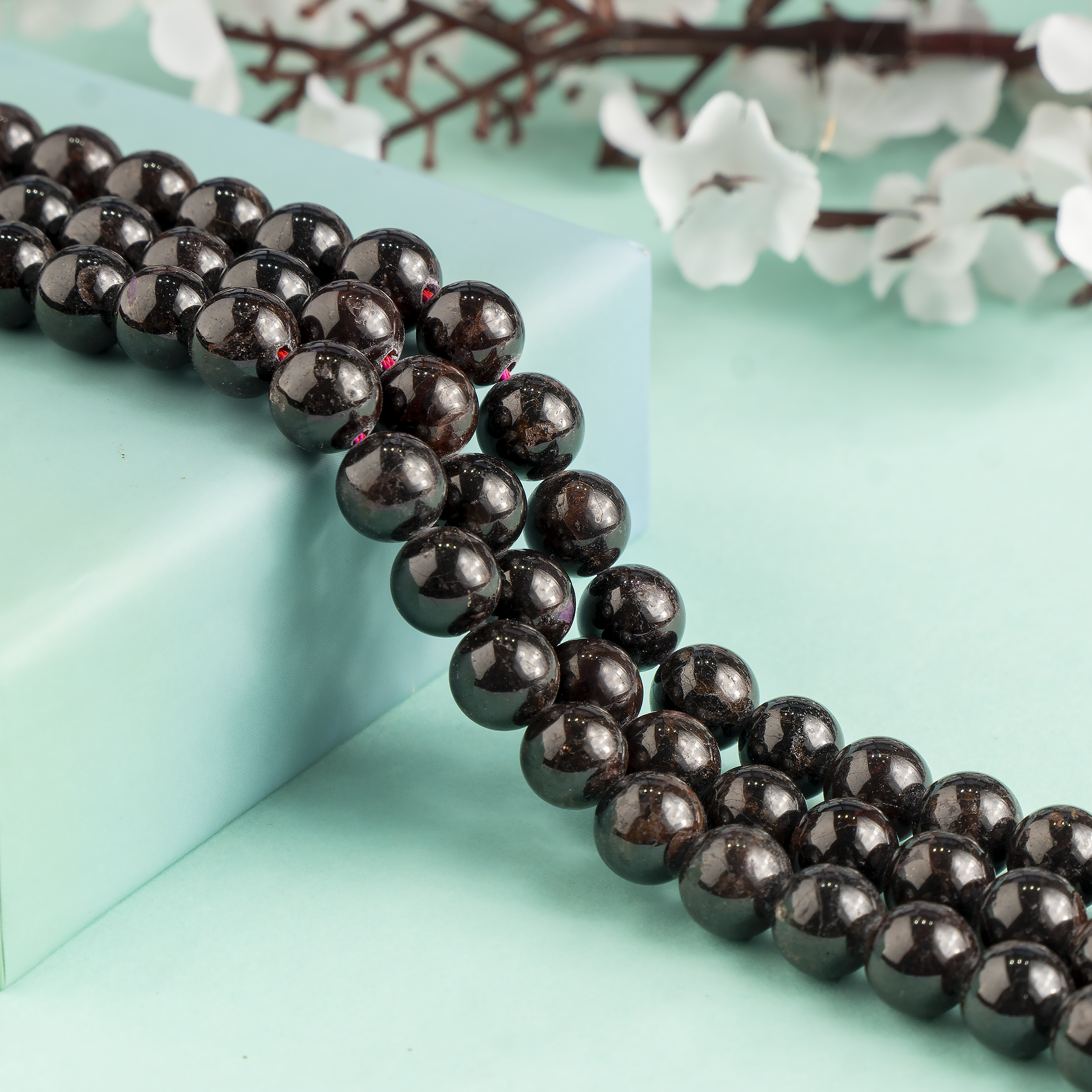 Garnet Beads, Natural Round Crystal Beads 4mm to 12mm DestGlow