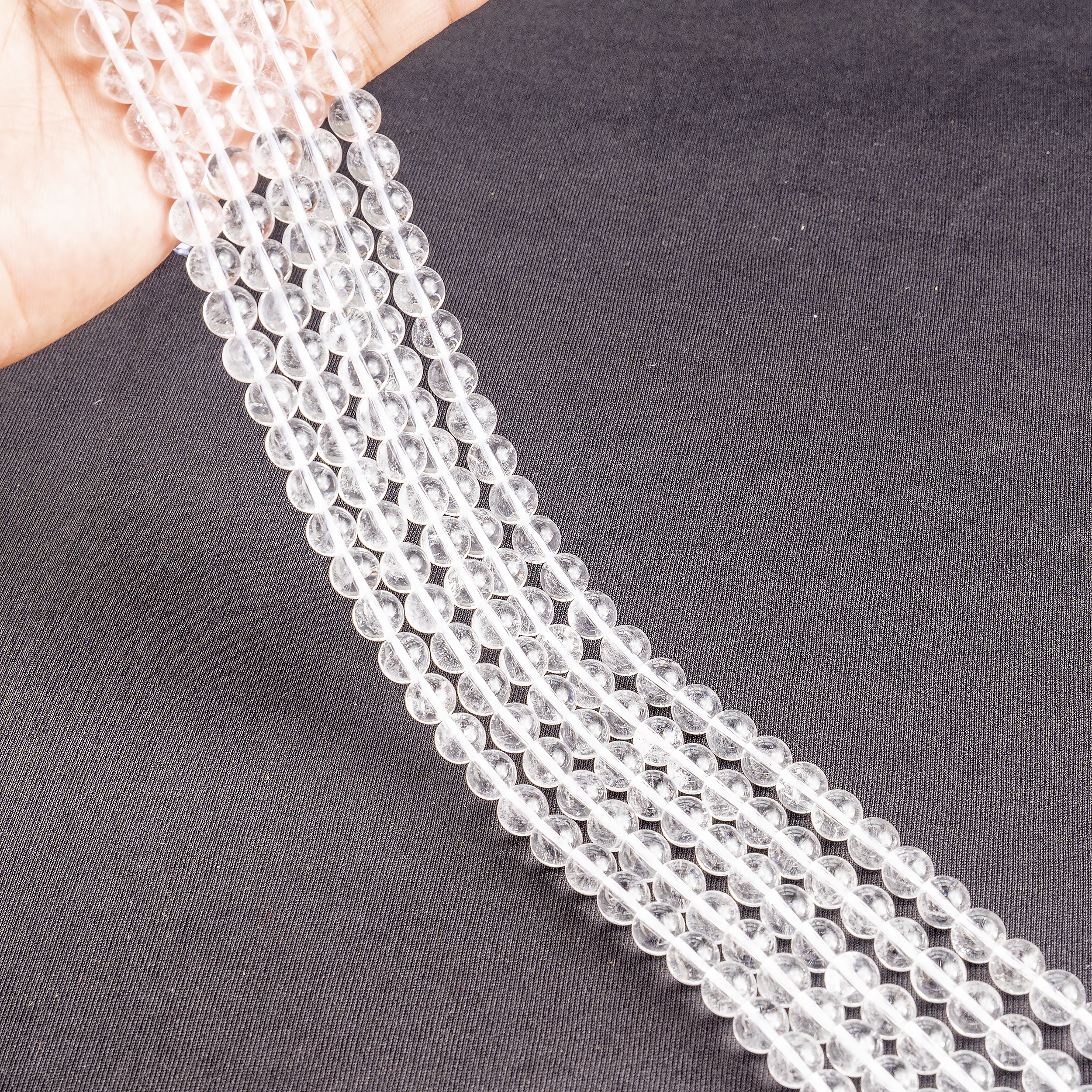 Crystal Quartz Beads, Natural Round Crystal Beads 4mm to 16mm. DestGlow
