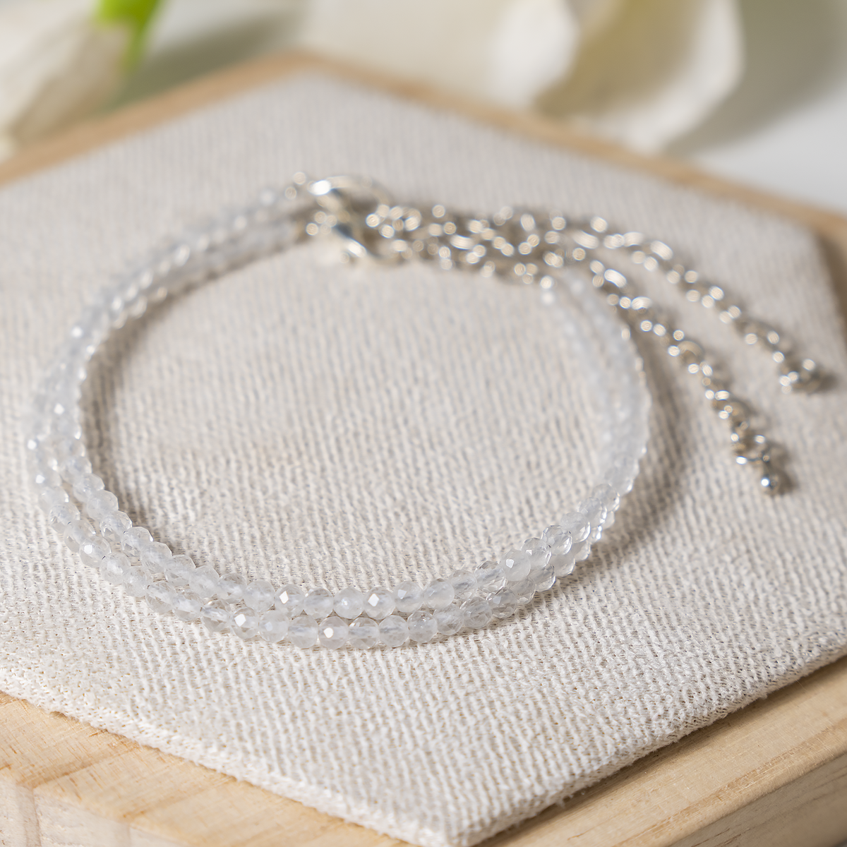 Clear Quartz Anklet – Natural Crystal Healing & Energy Jewelry DestGlow
