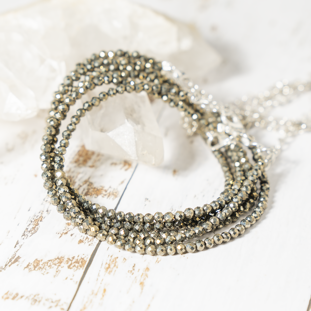 Pyrite Anklet 2mm – Natural Gemstone Jewelry for Protection, Balance & Positive Energy (Copy) DestGlow