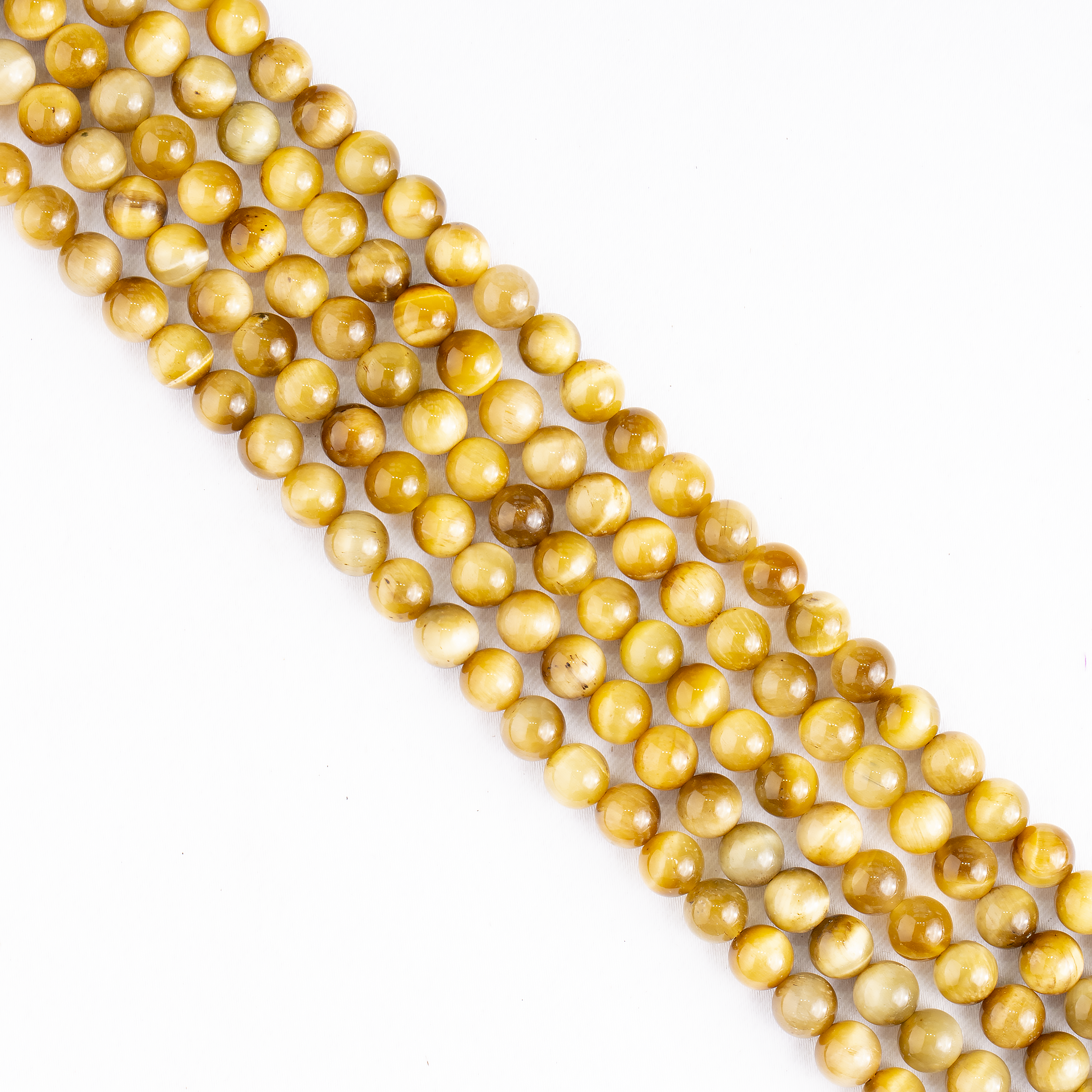 Tiger Cats Eye Yellow Heated Beads, Natural Round Crystal Beads 4mm to 14mm DestGlow