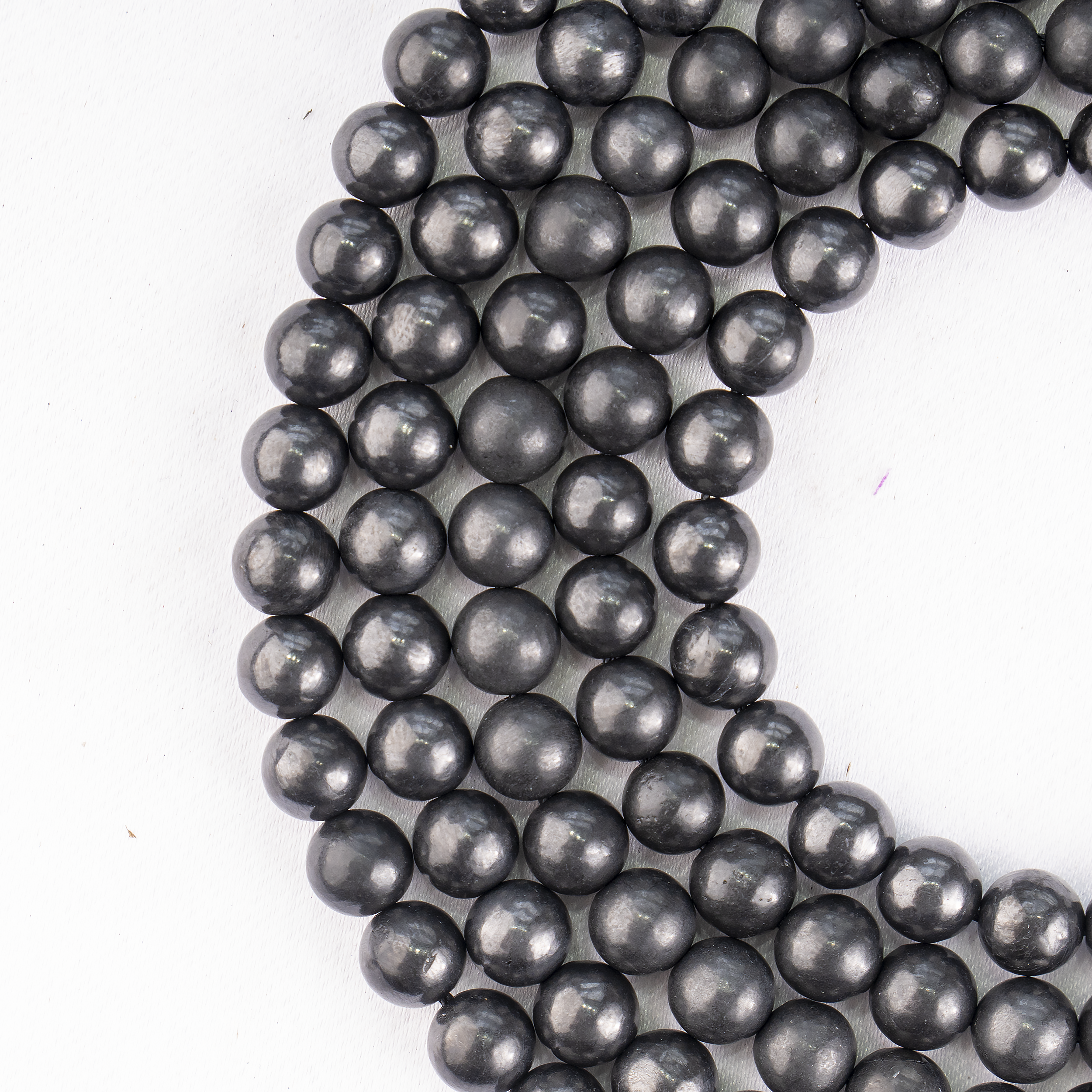 Black Shungite Beads, Natural Round Crystal Beads 6mm to 10mm DestGlow