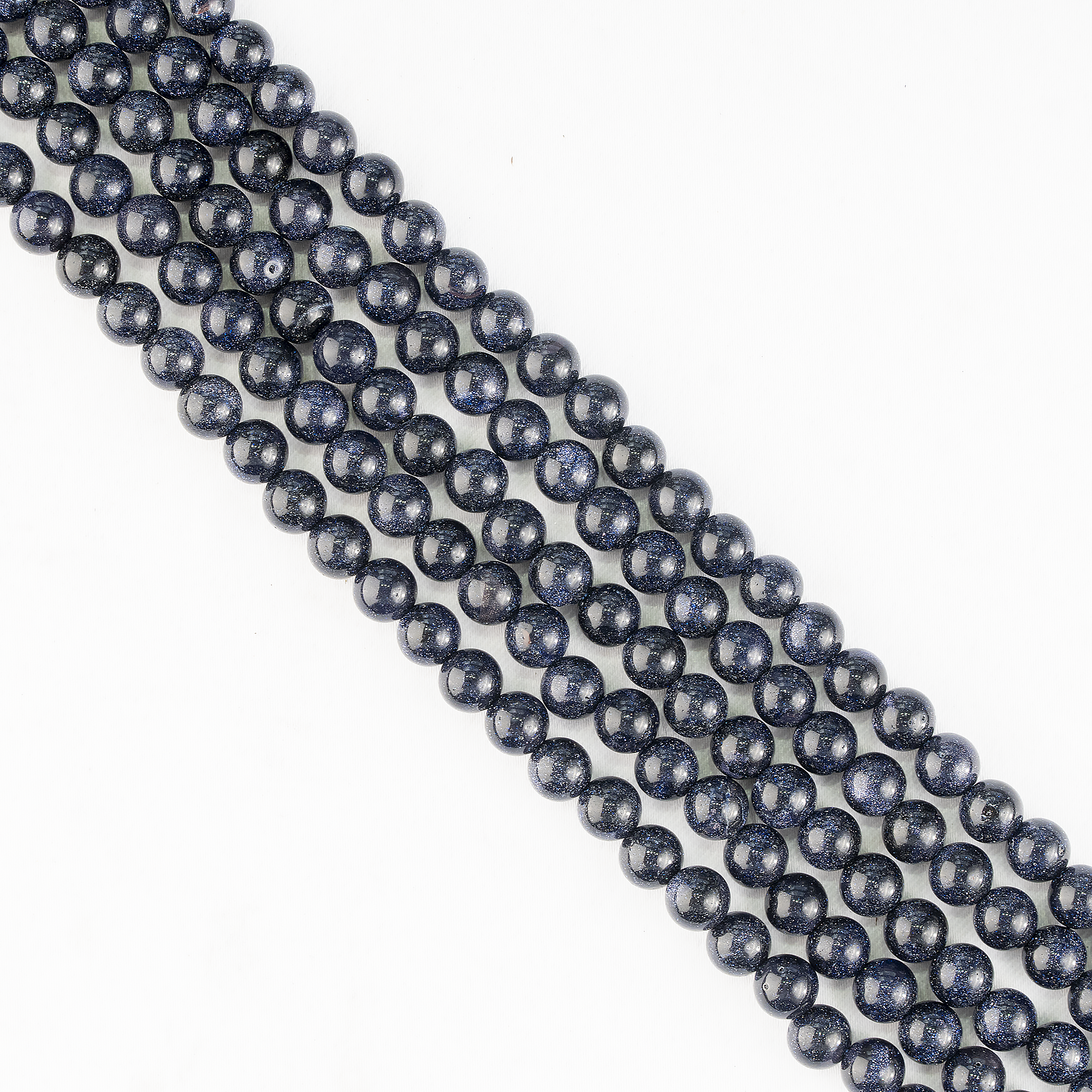 Blue Sandstone Beads, Natural Round Crystal Beads 4mm to 12mm DestGlow