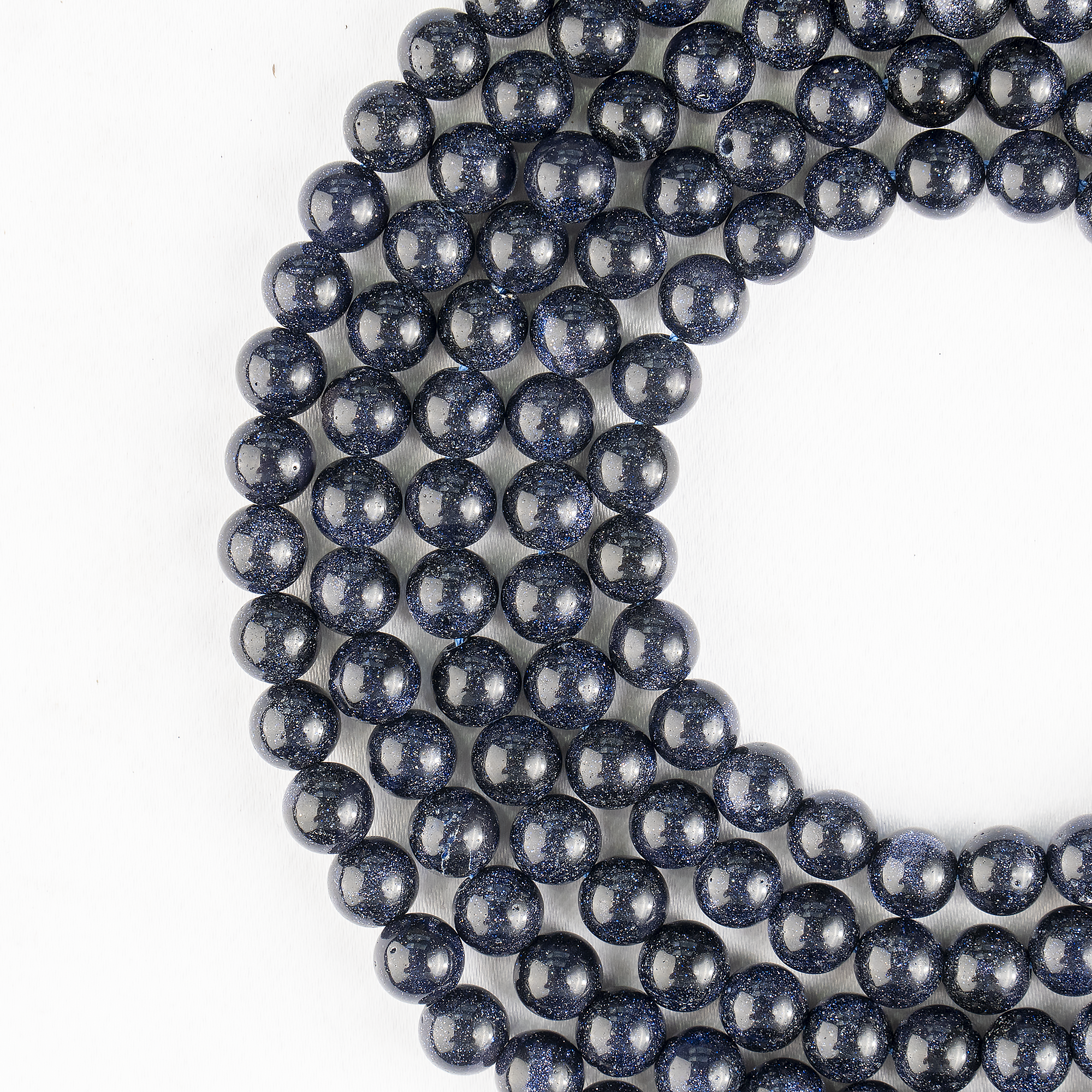 Blue Sandstone Beads, Natural Round Crystal Beads 4mm to 12mm DestGlow