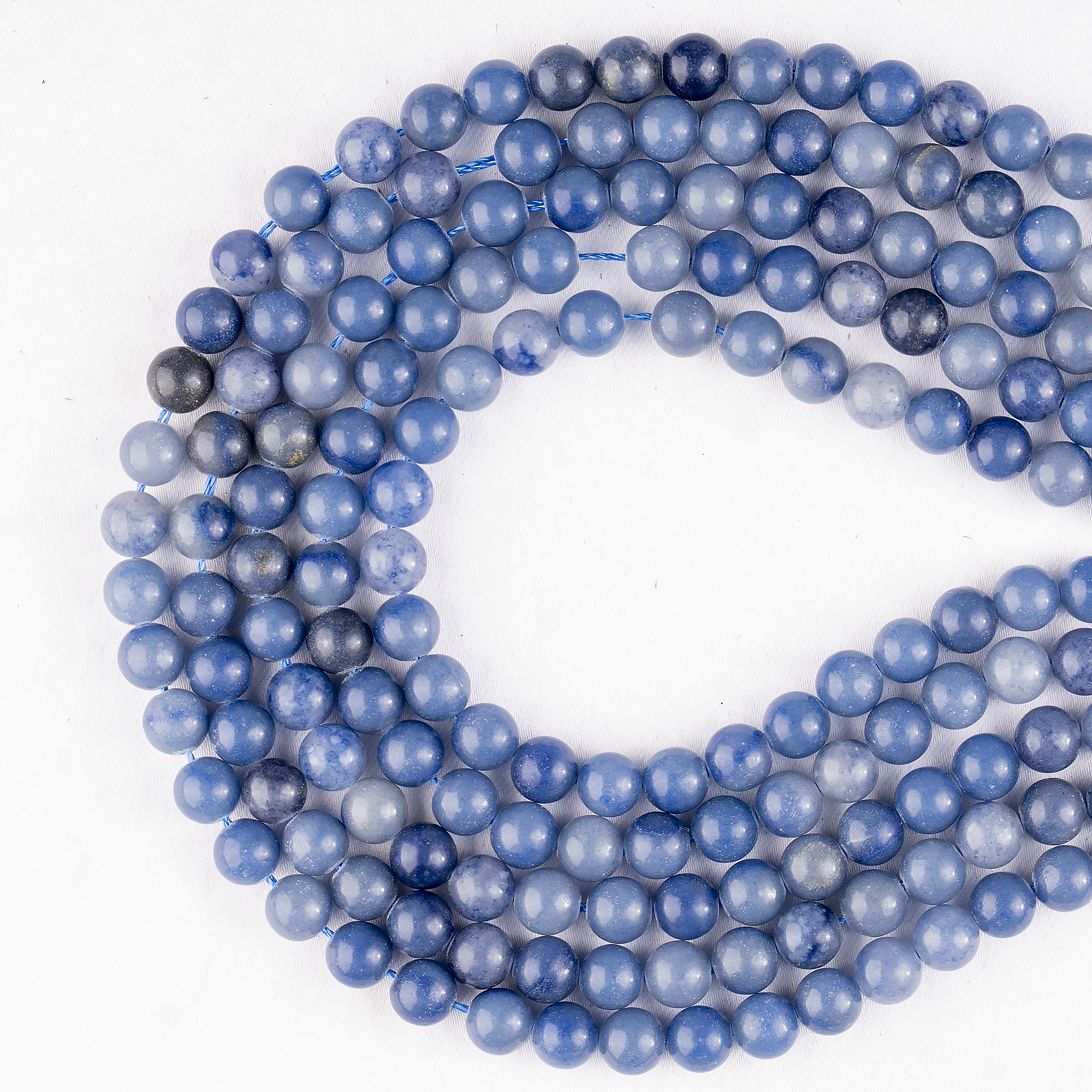 Blue Aventurine Beads, Natural Round Crystal Beads 4mm to 12mm