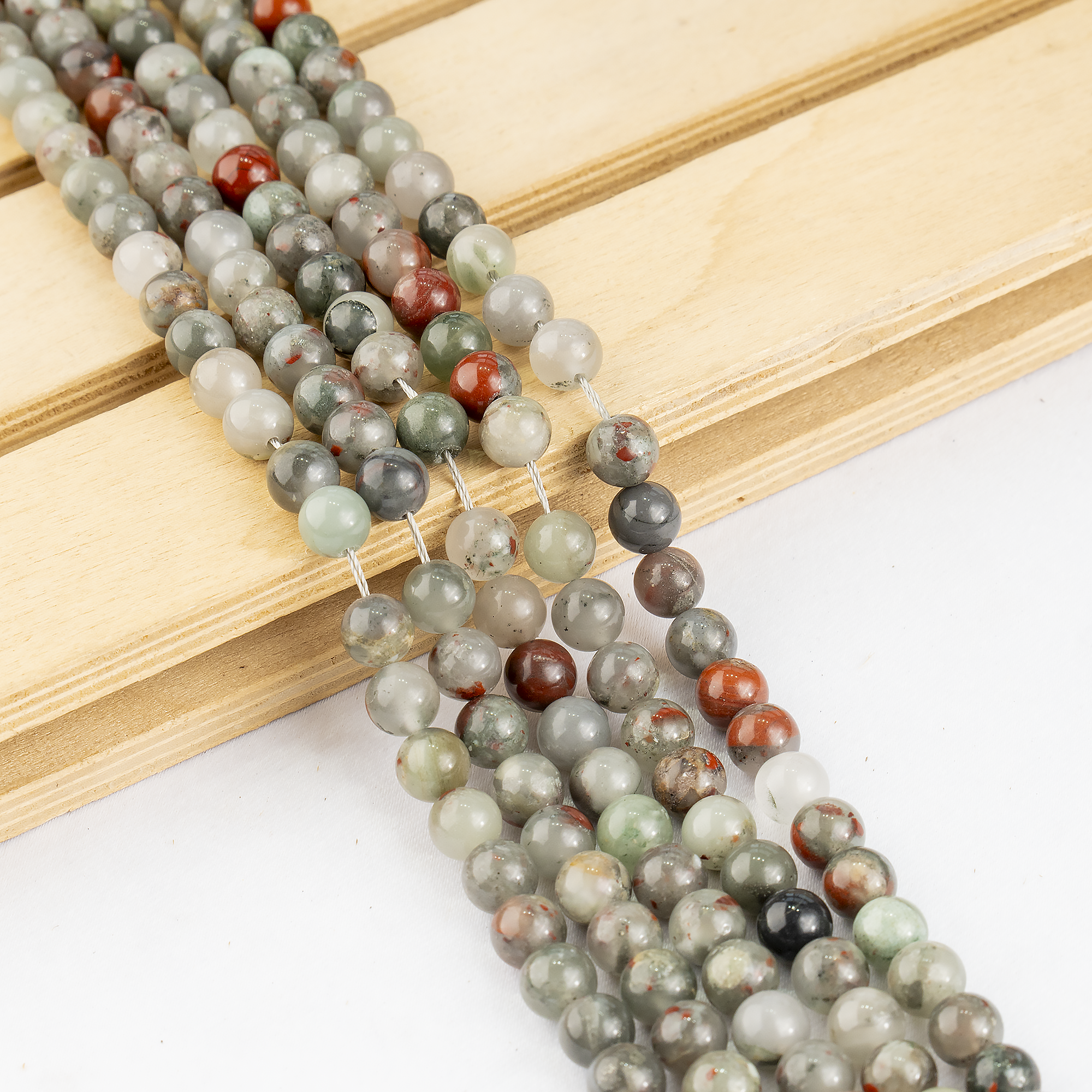 Conglomerate Beads, Natural Round Crystal Beads 4mm to 10mm DestGlow