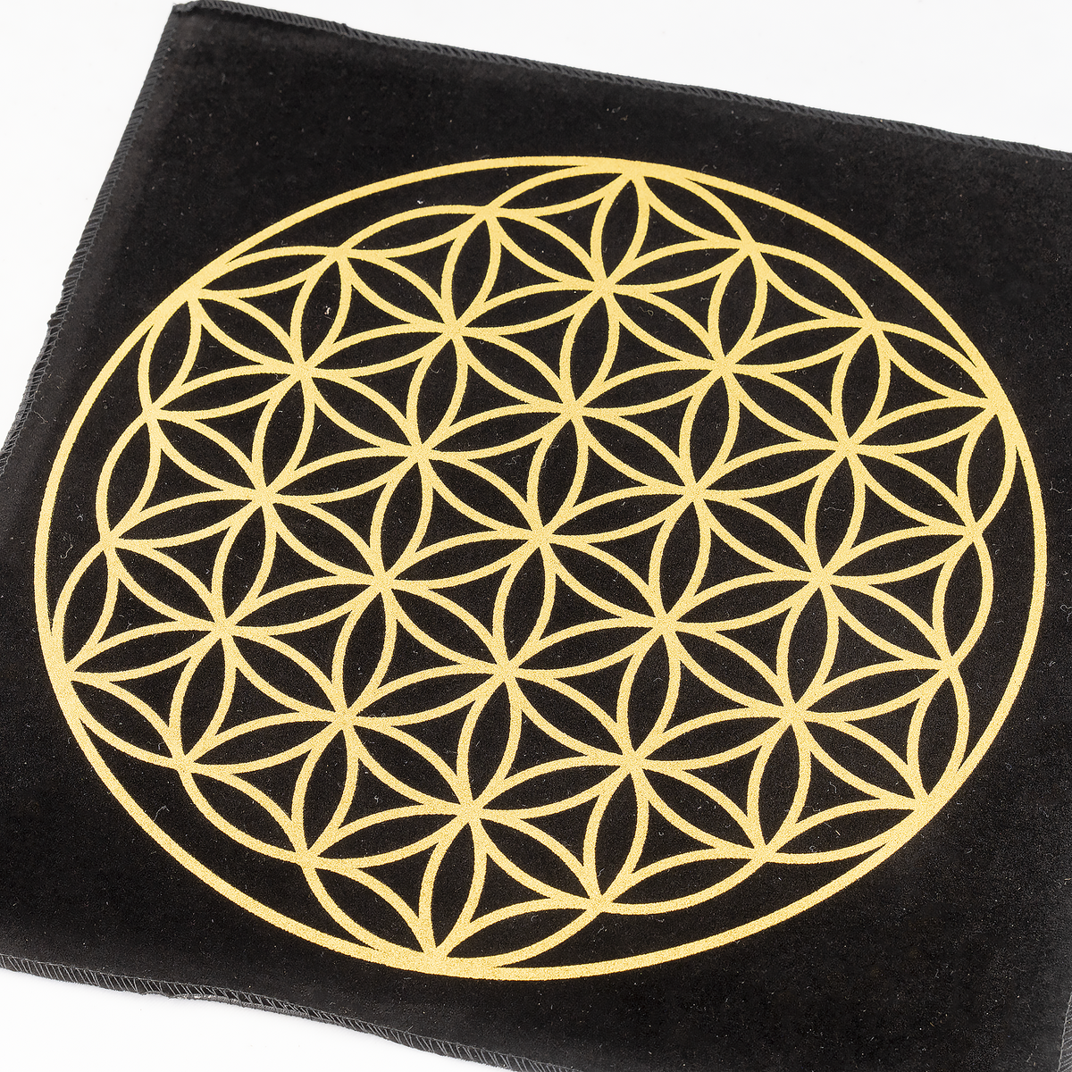 12-Inch Black Velvet Tree of Life Crystal Grid Cloth DestGlow