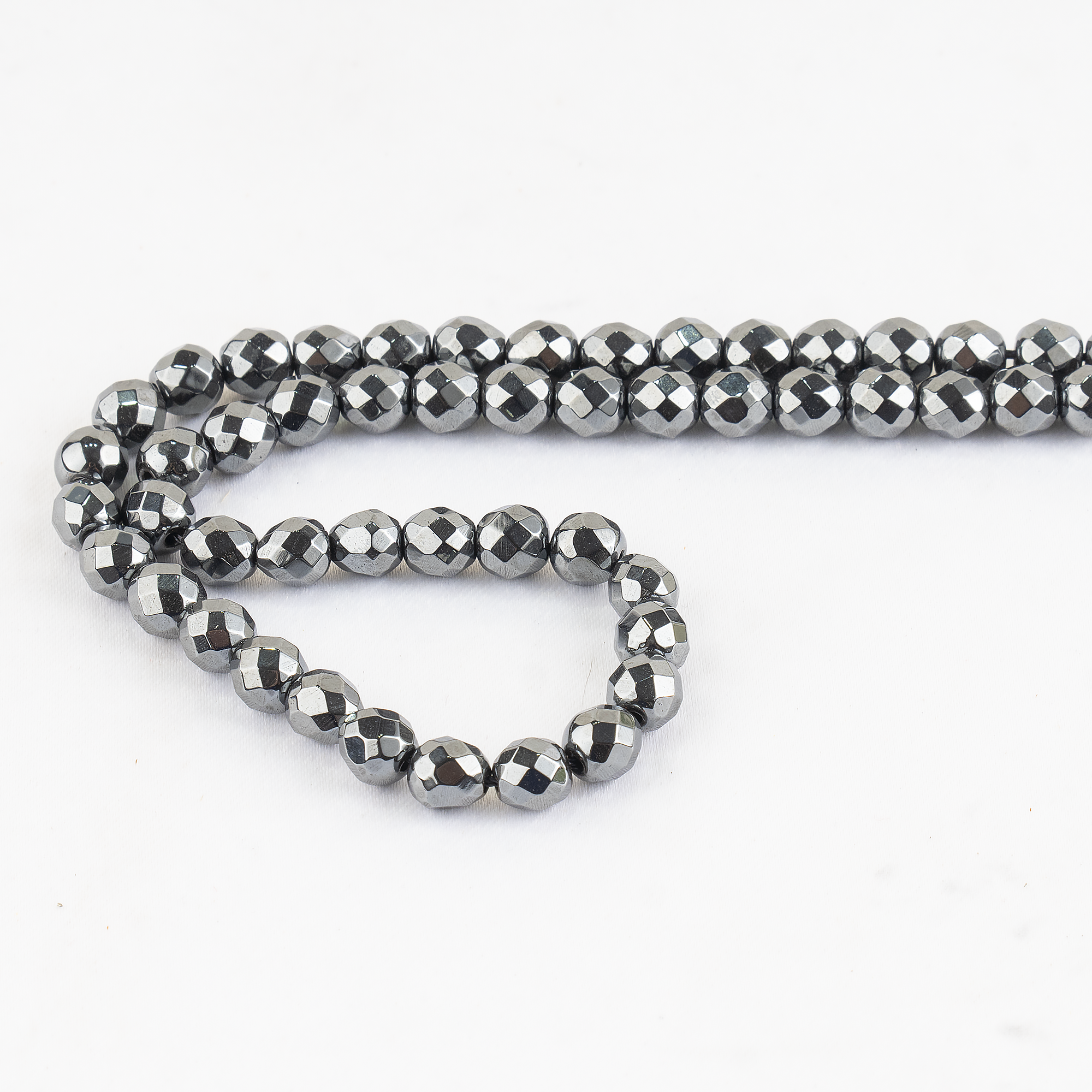 Hematite Faceted Beads, Crystal Beads for Jewelry. DestGlow