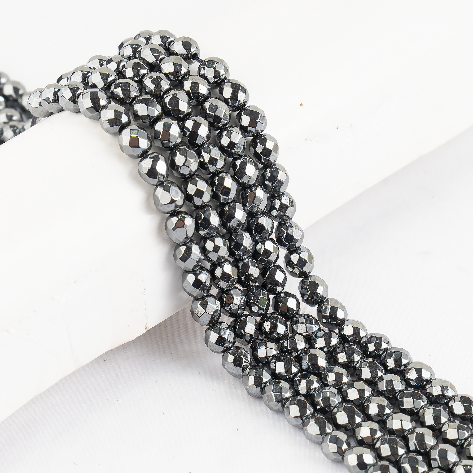 Hematite Faceted Beads, Crystal Beads for Jewelry. DestGlow