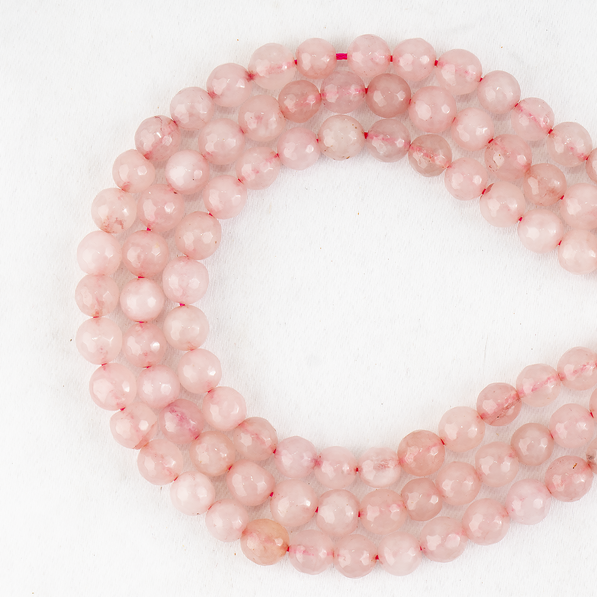 Rose Quartz Faceted Beads, Crystal Beads for Jewelry. DestGlow