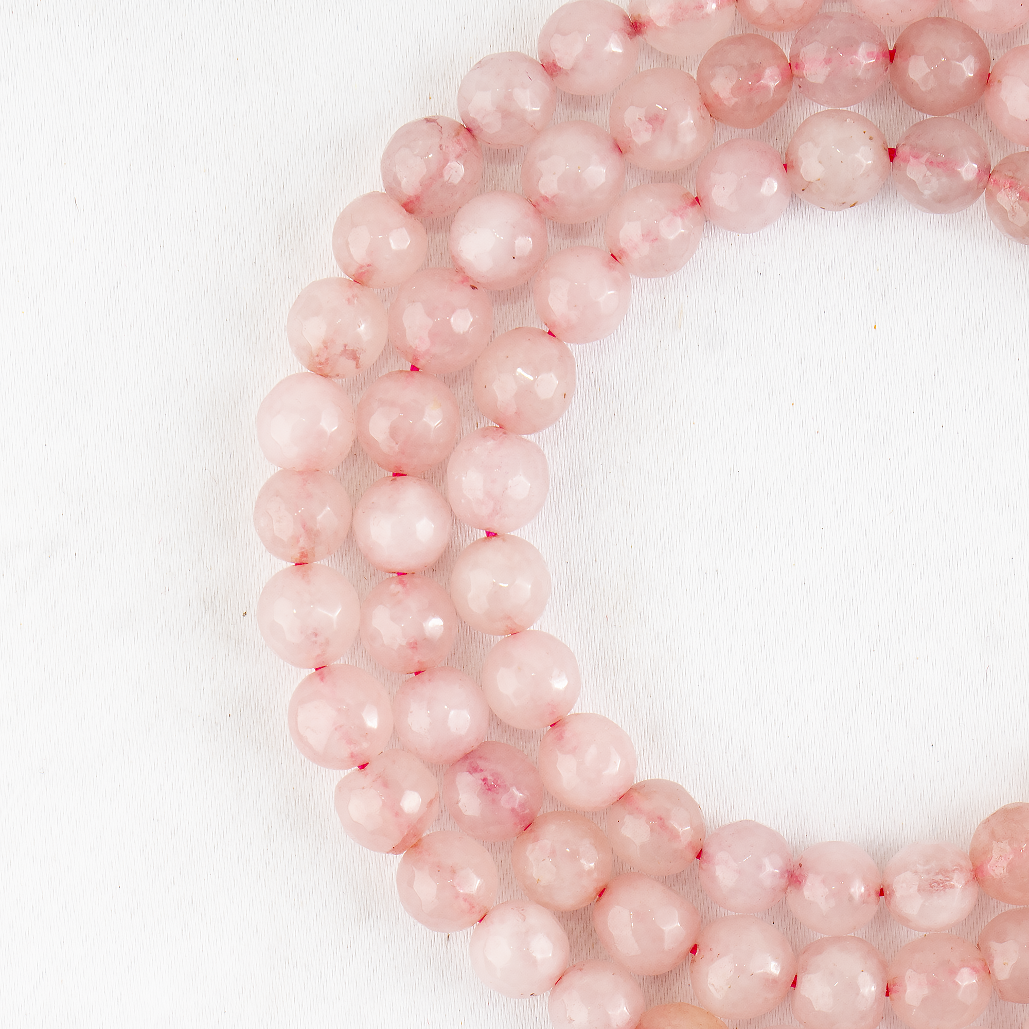 Rose Quartz Faceted Beads, Crystal Beads for Jewelry. DestGlow