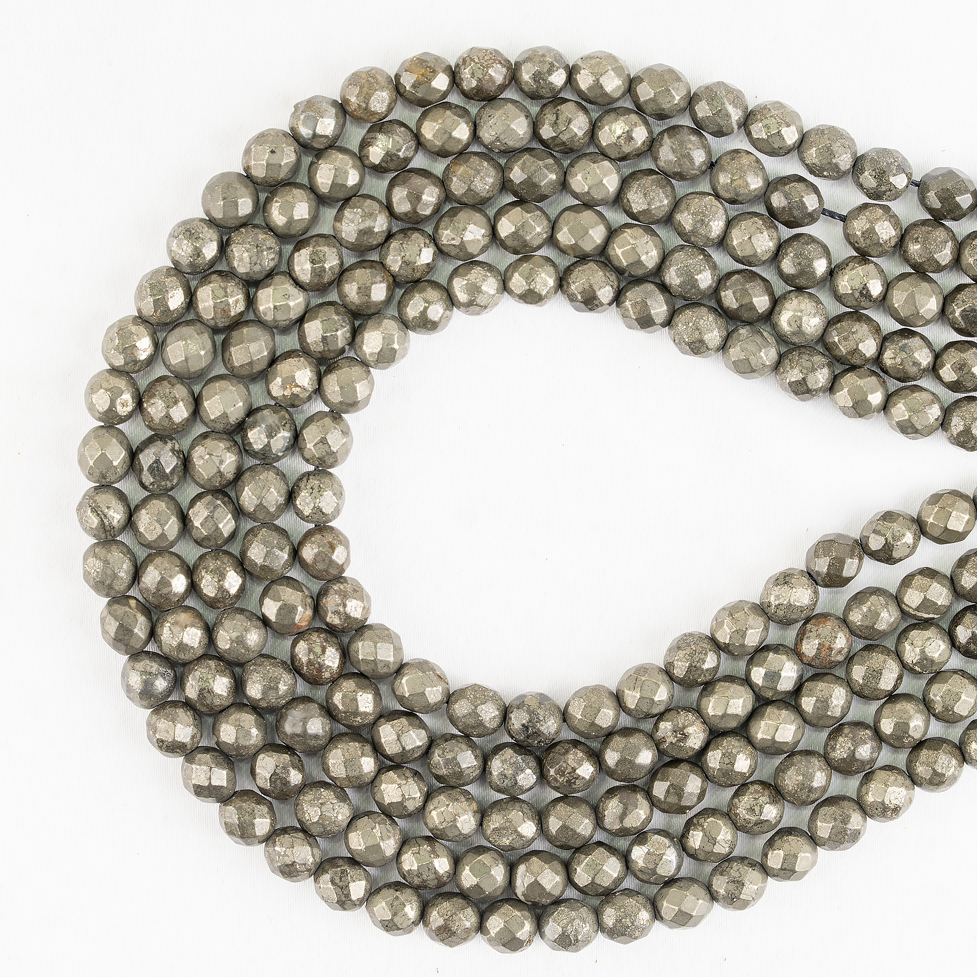 Pyrite Faceted Beads, Crystal Beads for Jewelry. DestGlow