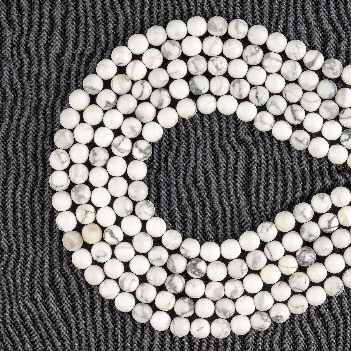 Howlite Faceted Beads, Crystal Beads for Jewelry DestGlow