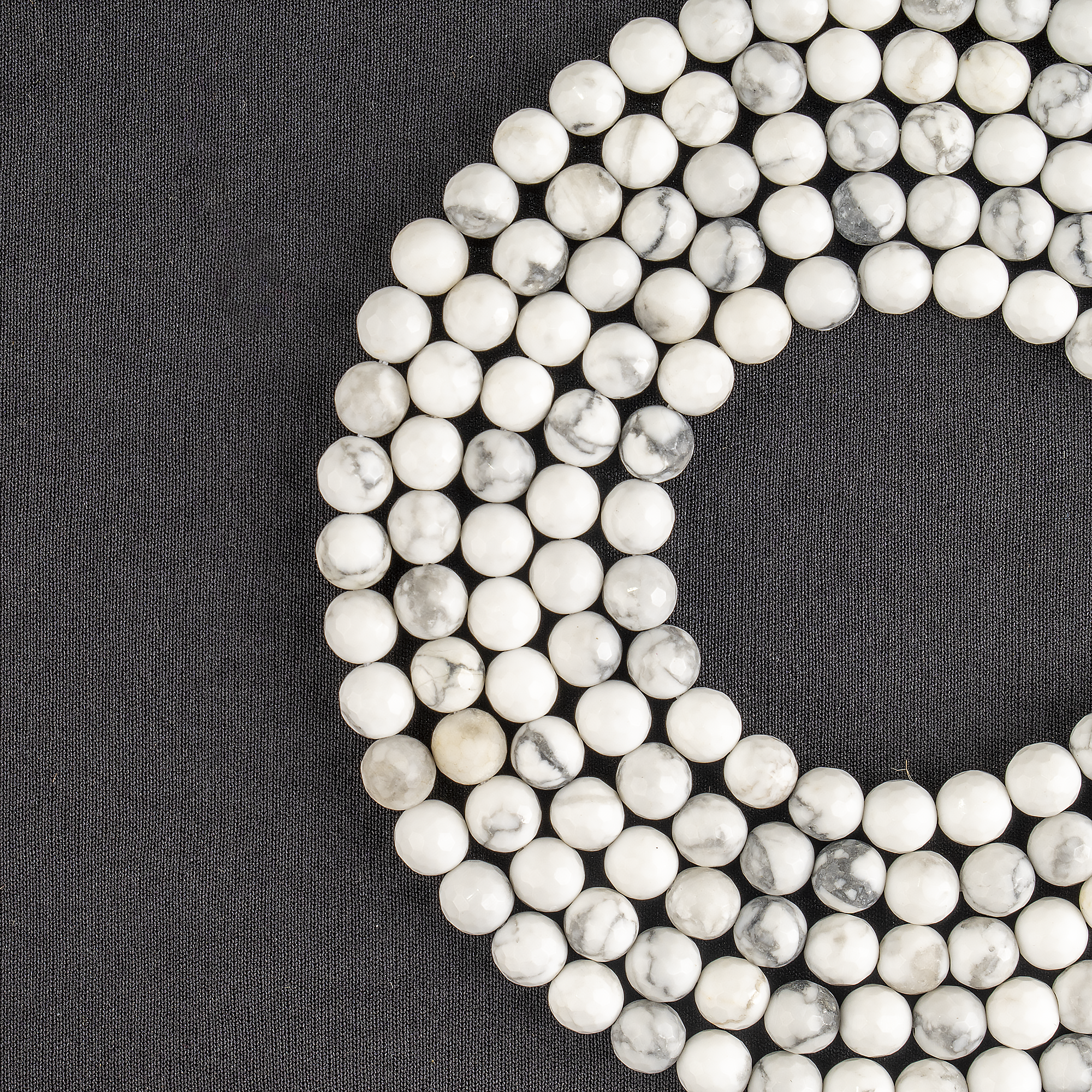 Howlite Faceted Beads, Crystal Beads for Jewelry DestGlow