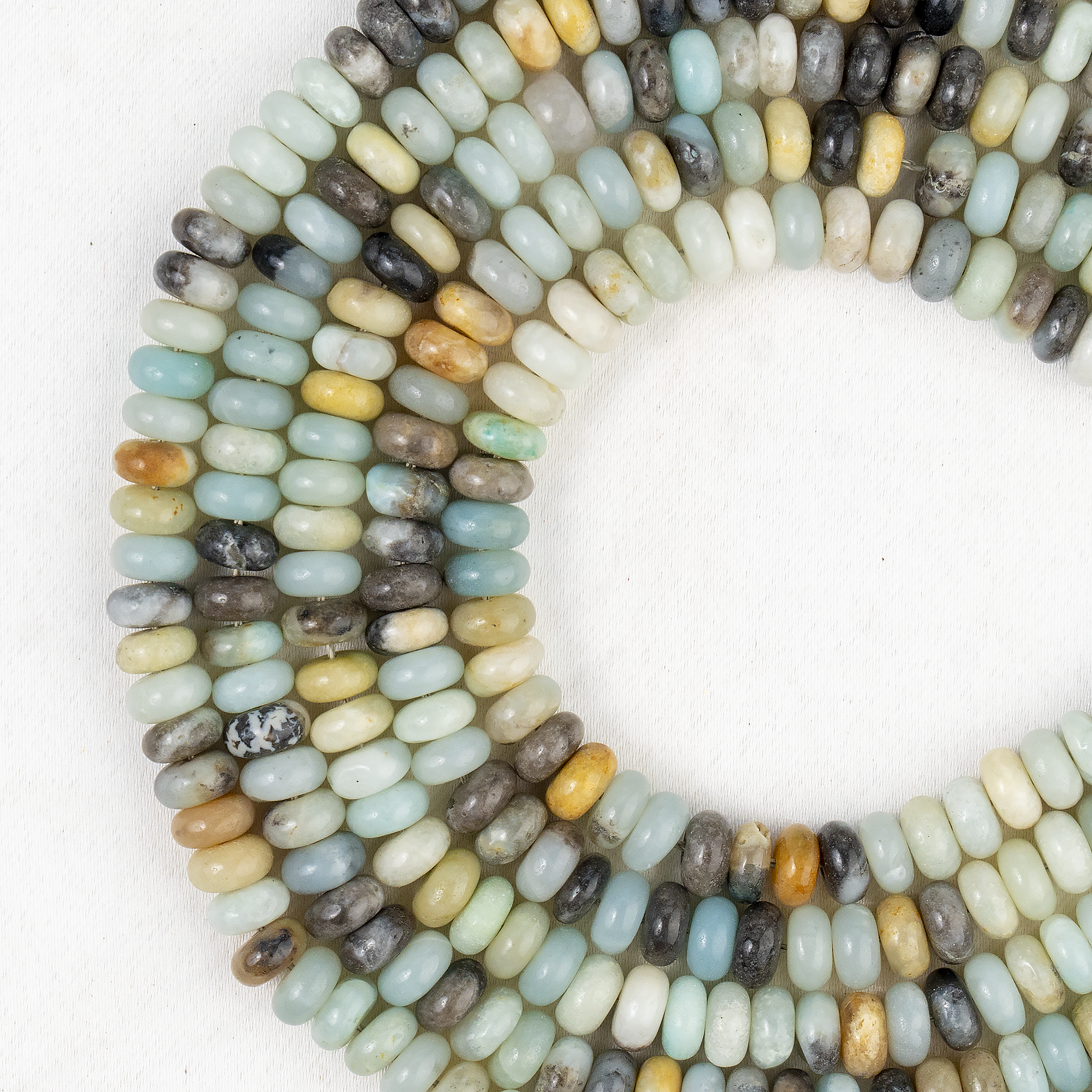 Multi Amazonite Rondelle Beads, Crystal Beads for Jewelry. DestGlow