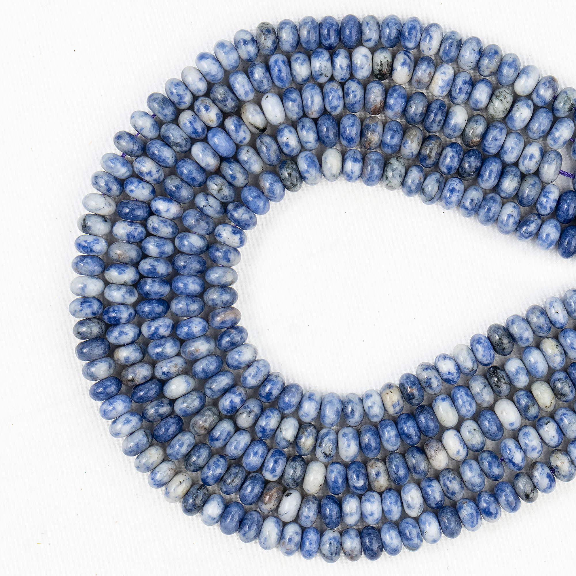 Sodalite Rondelle Beads, Crystal Beads for Jewelry. DestGlow