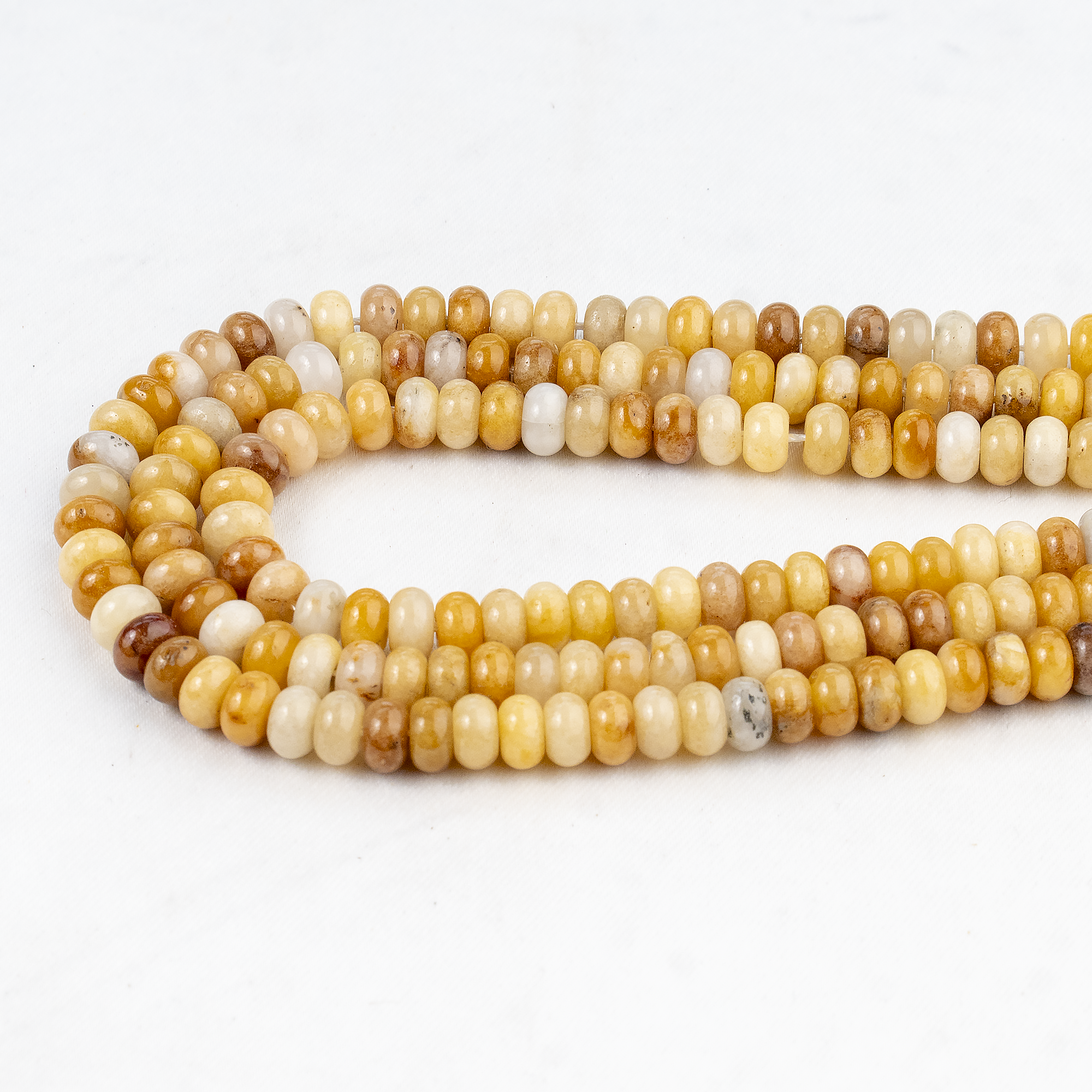 Yellow Aventurine Rondelle Beads, Crystal Beads for Jewelry. DestGlow
