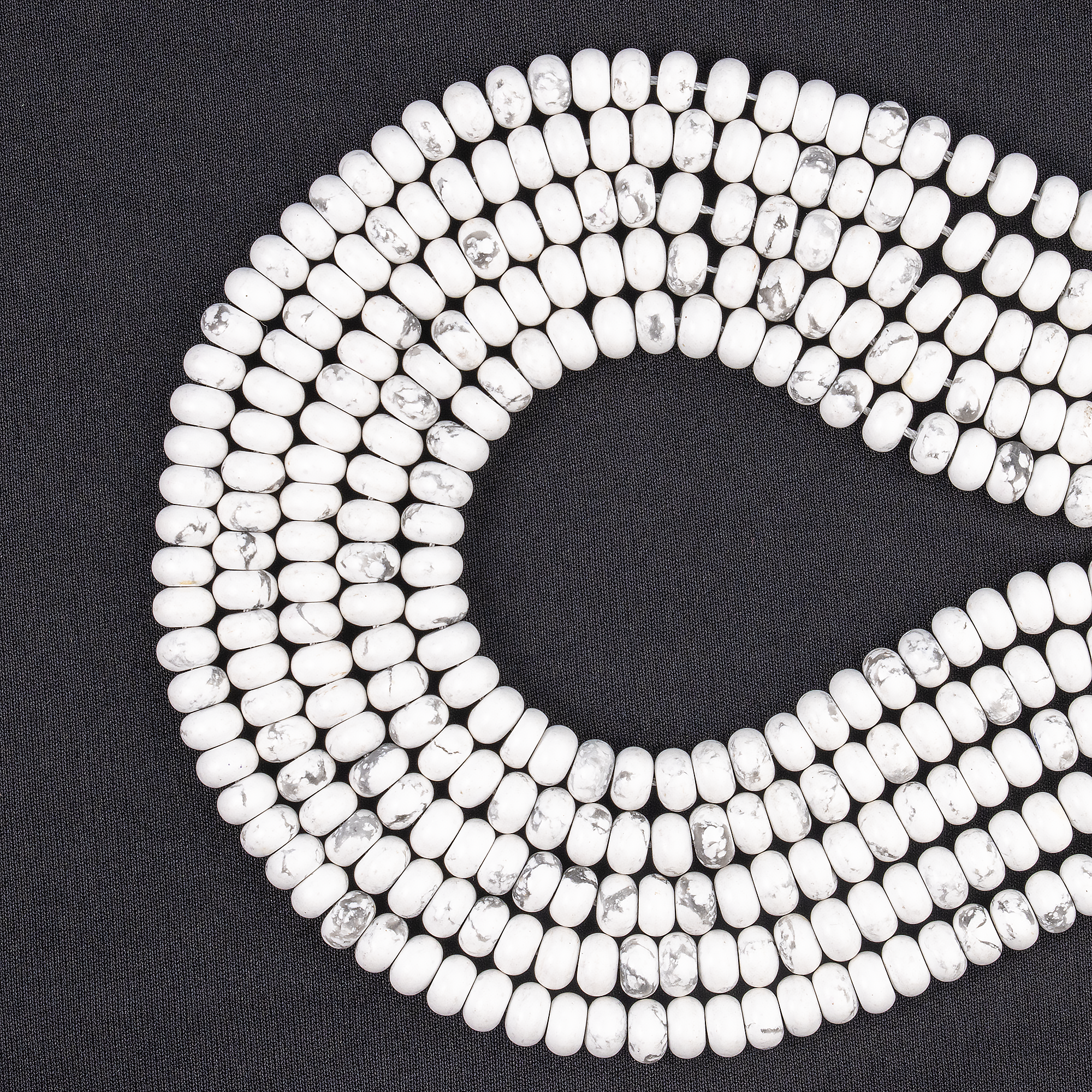 Howlite Rondelle Beads, Crystal Beads for Jewelry. DestGlow