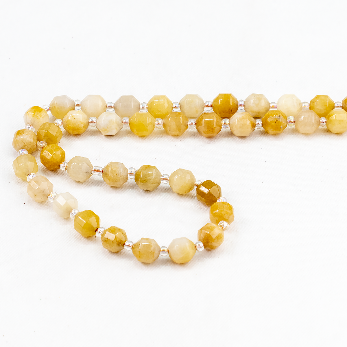 Yellow Aventuirne Faceted Prism Cut Beads For Jewelry Making
