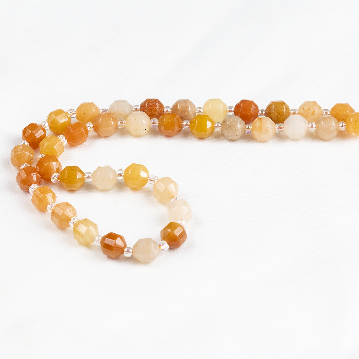 Red Aventurine Faceted Prism Cut Beads For Jewelry Making
