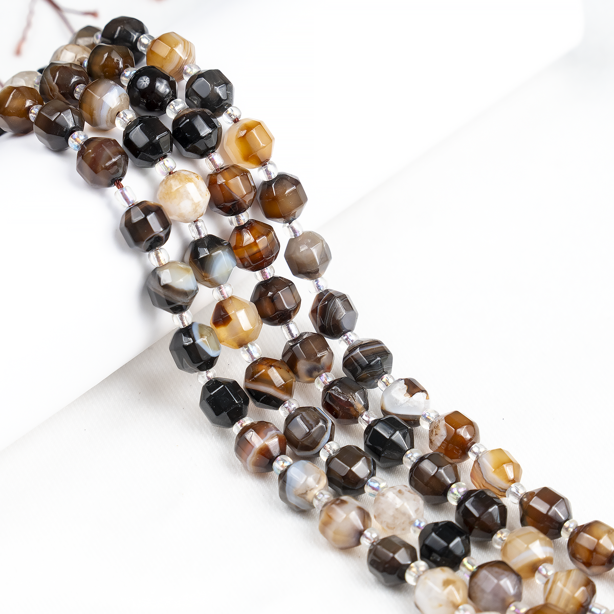 Black Sulemani Faceted Prism Cut Beads – For Jewelry Making