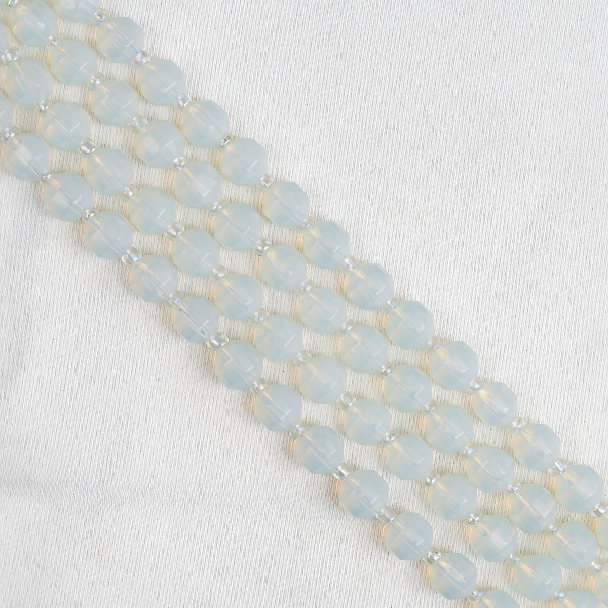Opal Faceted Prism Cut Beads For Jewelry Making DestGlow