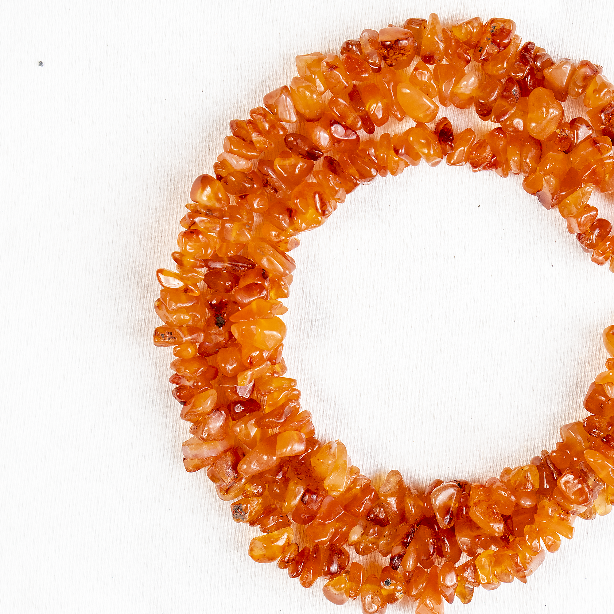 Uncut Raw Carnelian Crystal Chip Beads for Necklace (Manifestation and Passion)