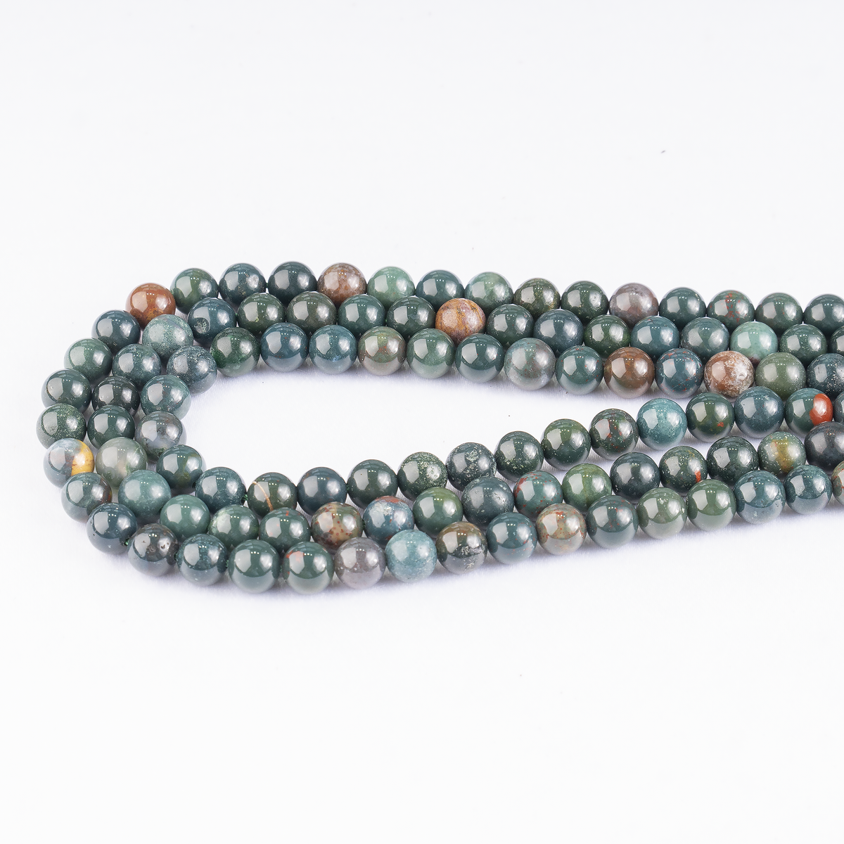Bloodstone Beads, Natural Round Crystal Beads 4mm to 12mm DestGlow