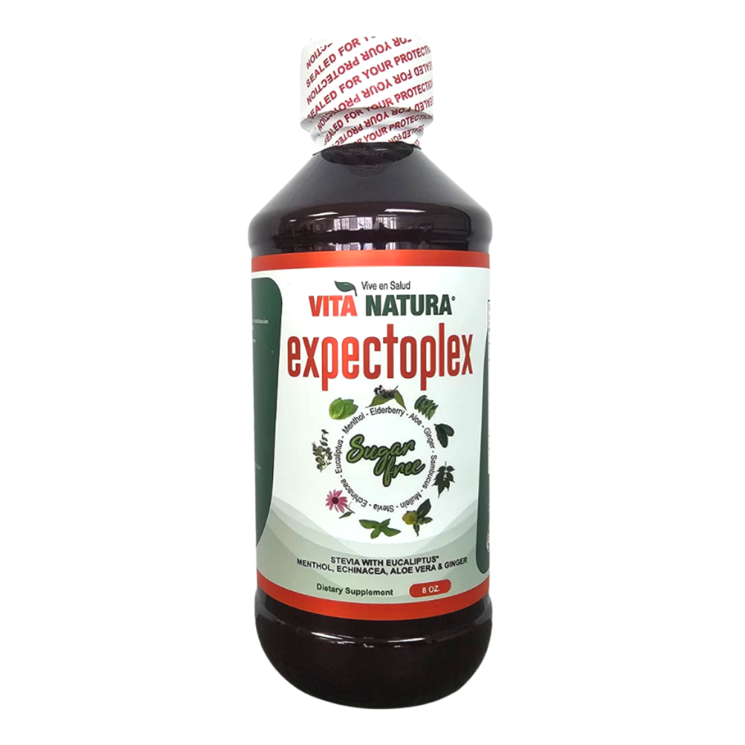 Vita Natura ExpectoPlex Sugar Free Expectorant Syrup (8 oz) by Farmacias Savia