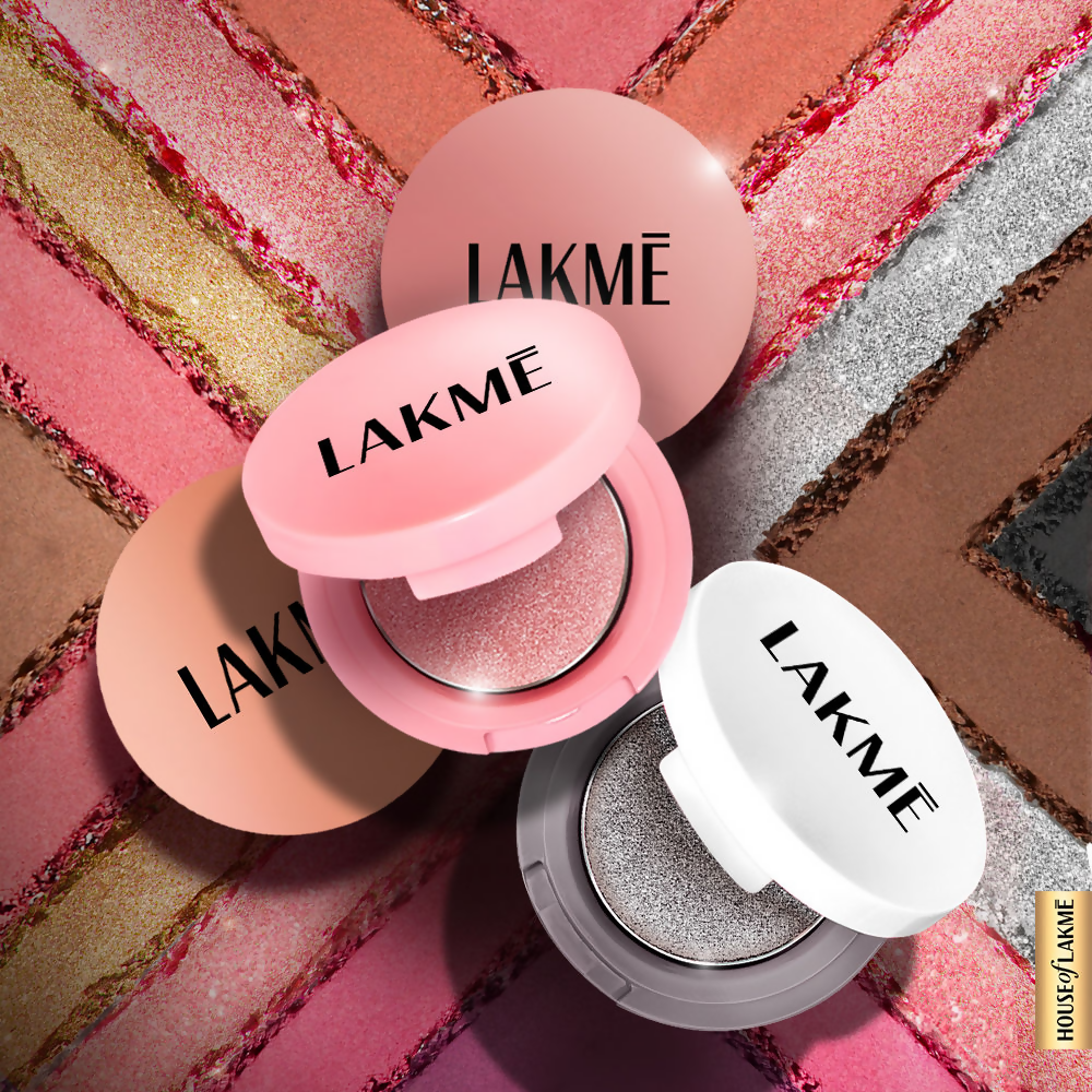Lakme 9 To 5 Eyeconic Cream Powder Eyeshadow Stack - Golden Hour Goddess