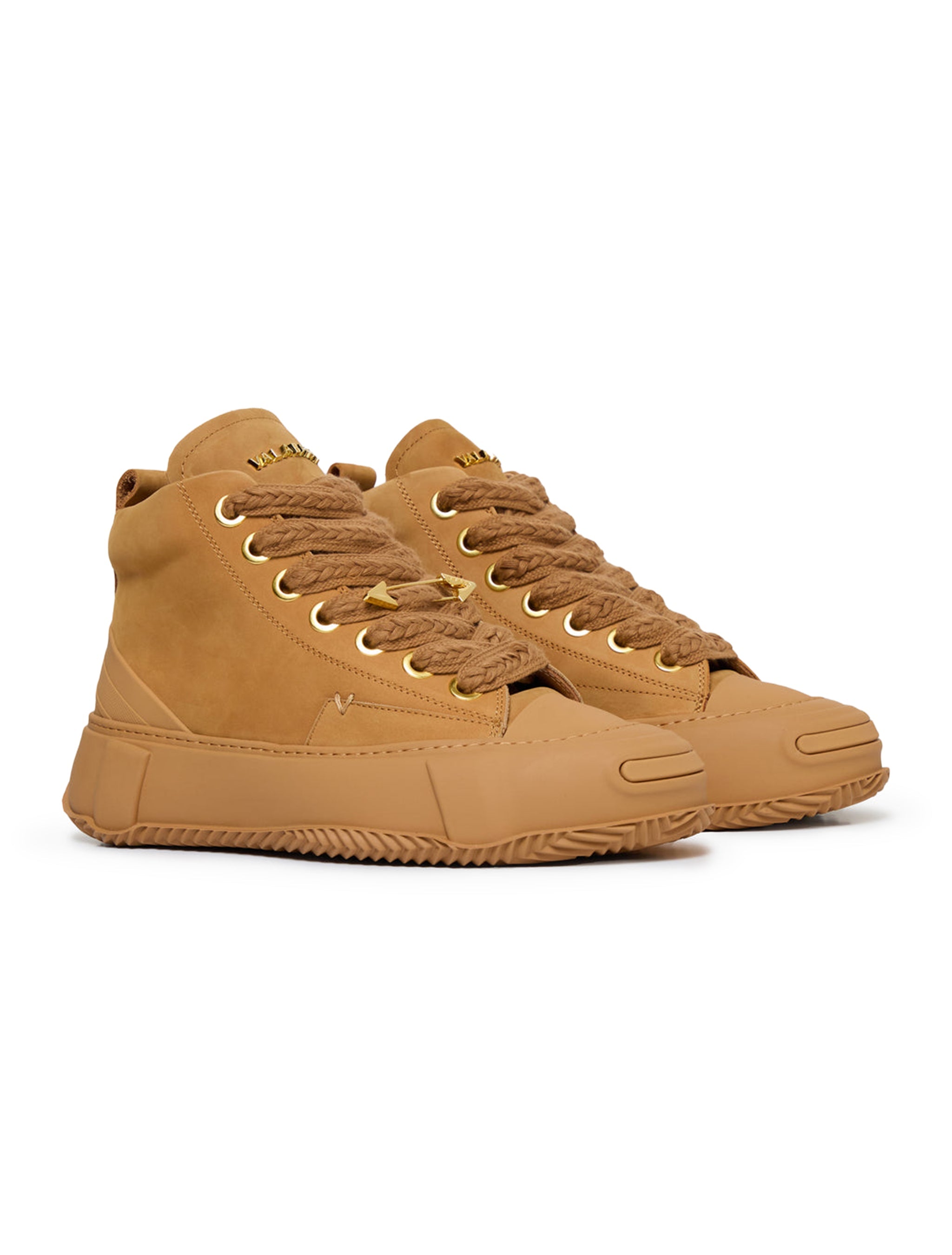Valabasas "Vision" High Top Shoes - Tan Leather by Denim Exchange